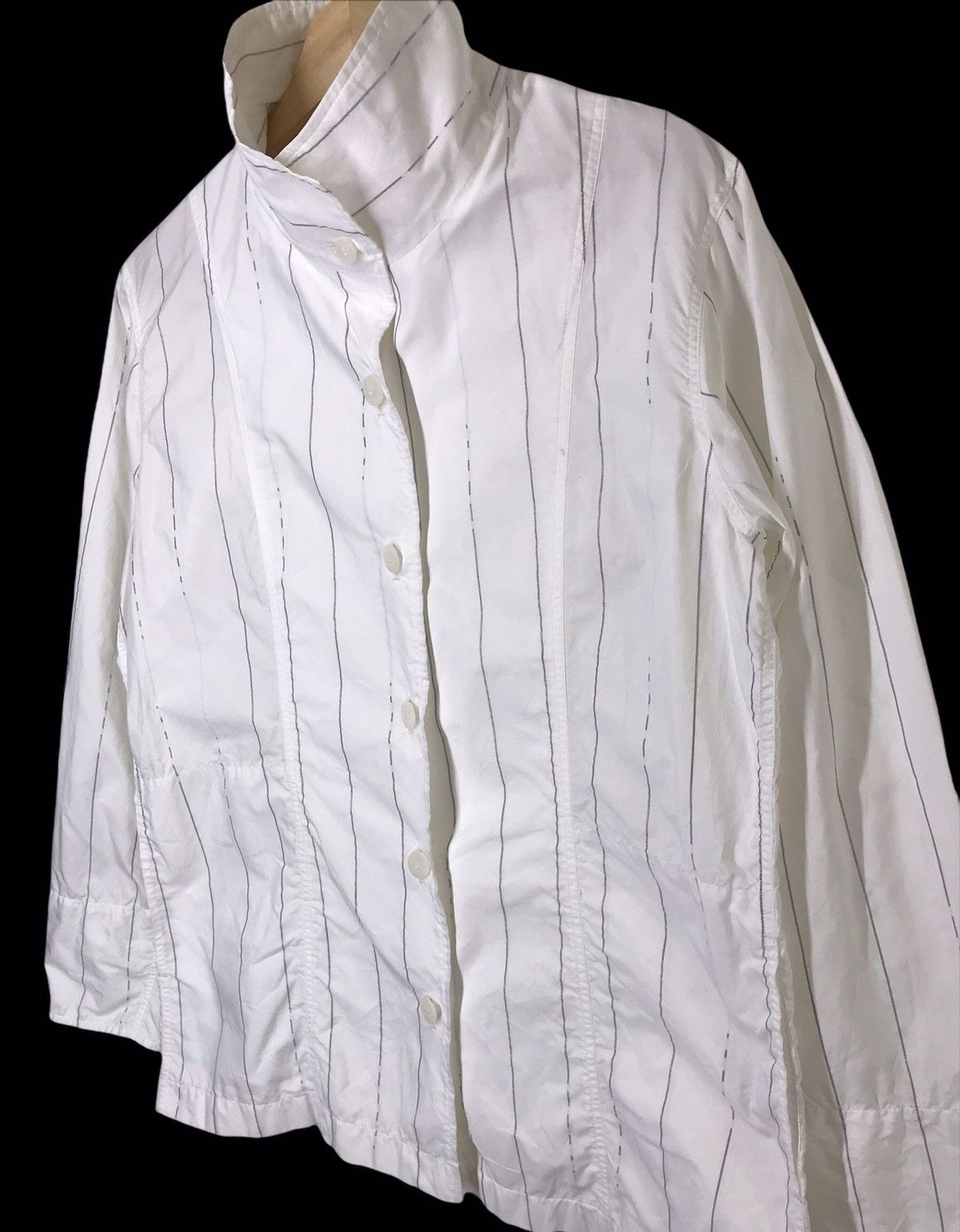 Issey Miyake 🔥Archival Issey Miyake Reflextive Stripe Button Ups Shirt Size US M / EU 48-50 / 2 - 4 Thumbnail