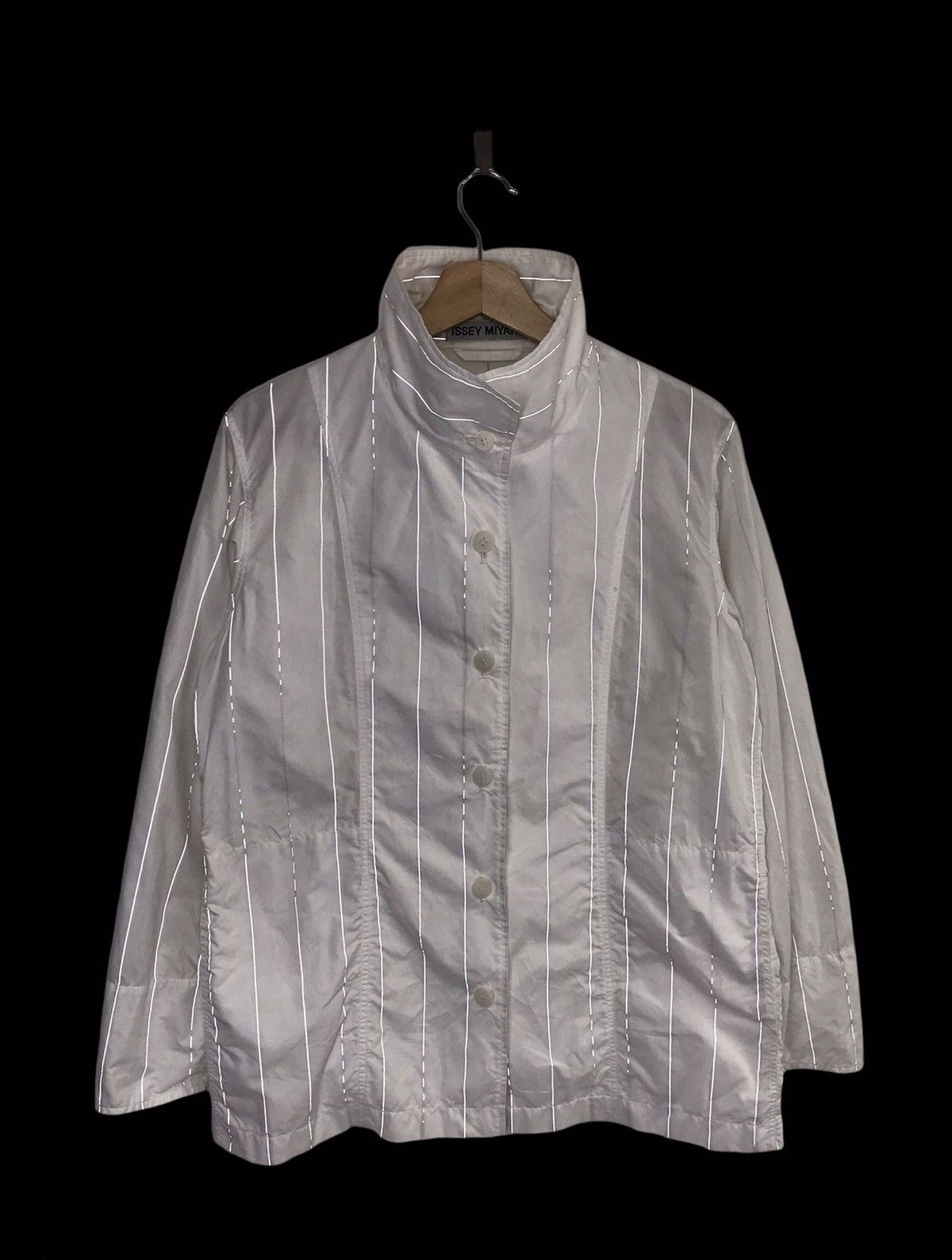 Issey Miyake 🔥Archival Issey Miyake Reflextive Stripe Button Ups Shirt Size US M / EU 48-50 / 2 - 1 Thumbnail