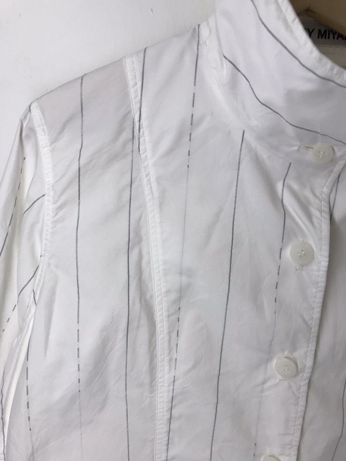 Issey Miyake 🔥Archival Issey Miyake Reflextive Stripe Button Ups Shirt Size US M / EU 48-50 / 2 - 6 Thumbnail