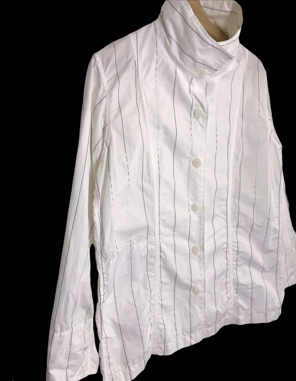 Issey Miyake 🔥Archival Issey Miyake Reflextive Stripe Button Ups Shirt Size US M / EU 48-50 / 2 - 3 Thumbnail