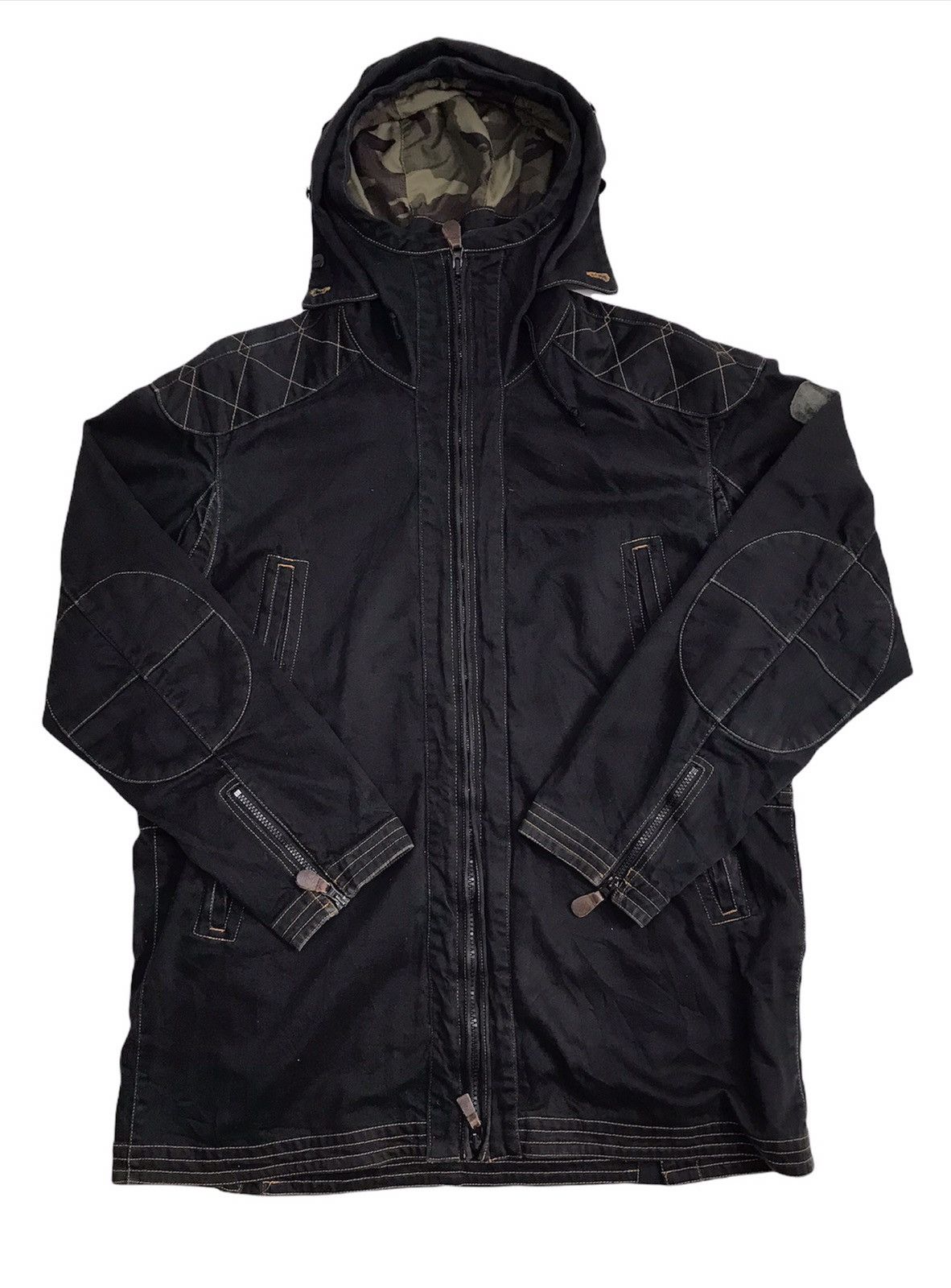 Avirex 🔥Vintage Avirex Padded Hoodie Military Parka Size US L / EU 52-54 / 3 - 1 Thumbnail