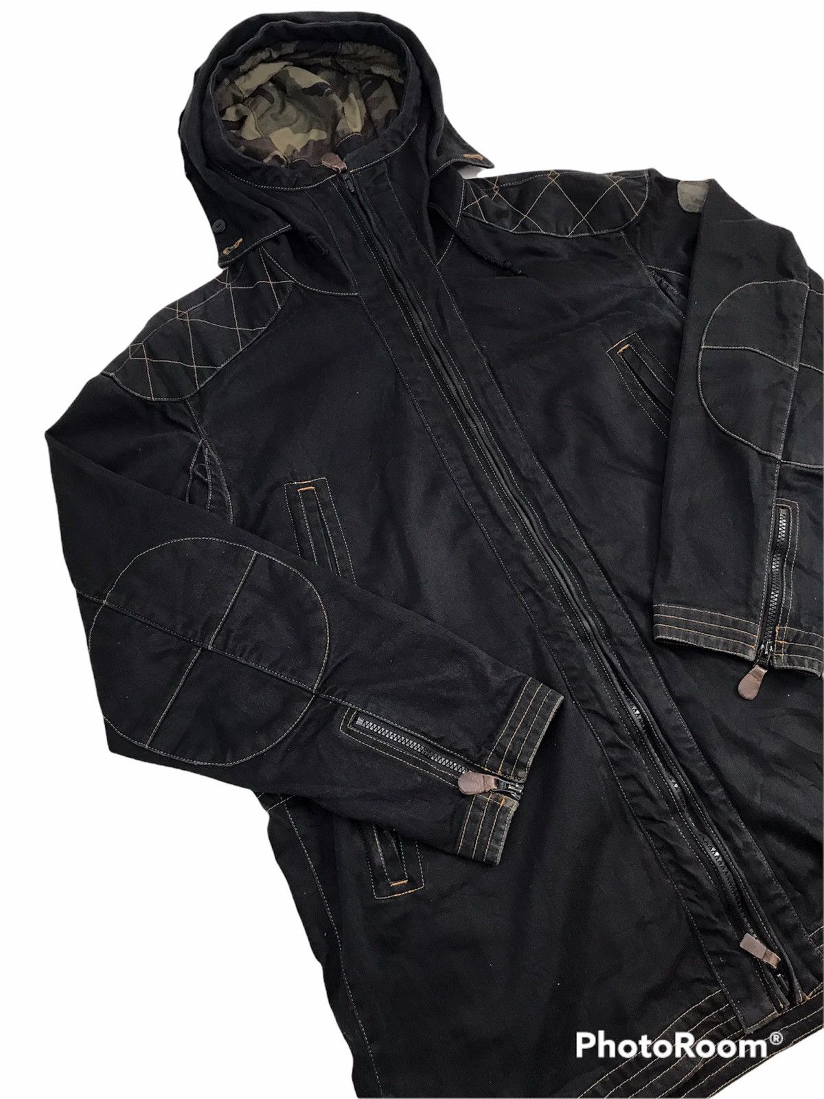 Avirex 🔥Vintage Avirex Padded Hoodie Military Parka Size US L / EU 52-54 / 3 - 2 Thumbnail