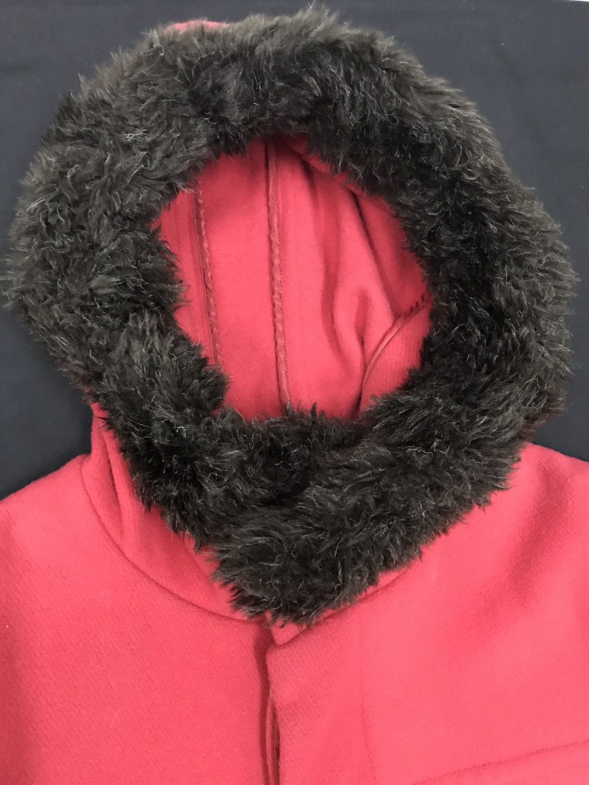 Japanese Brand 🔥Archival Japanese Brand Ined fur hooded wool trenchcoat.. Size US S / EU 44-46 / 1 - 6 Thumbnail