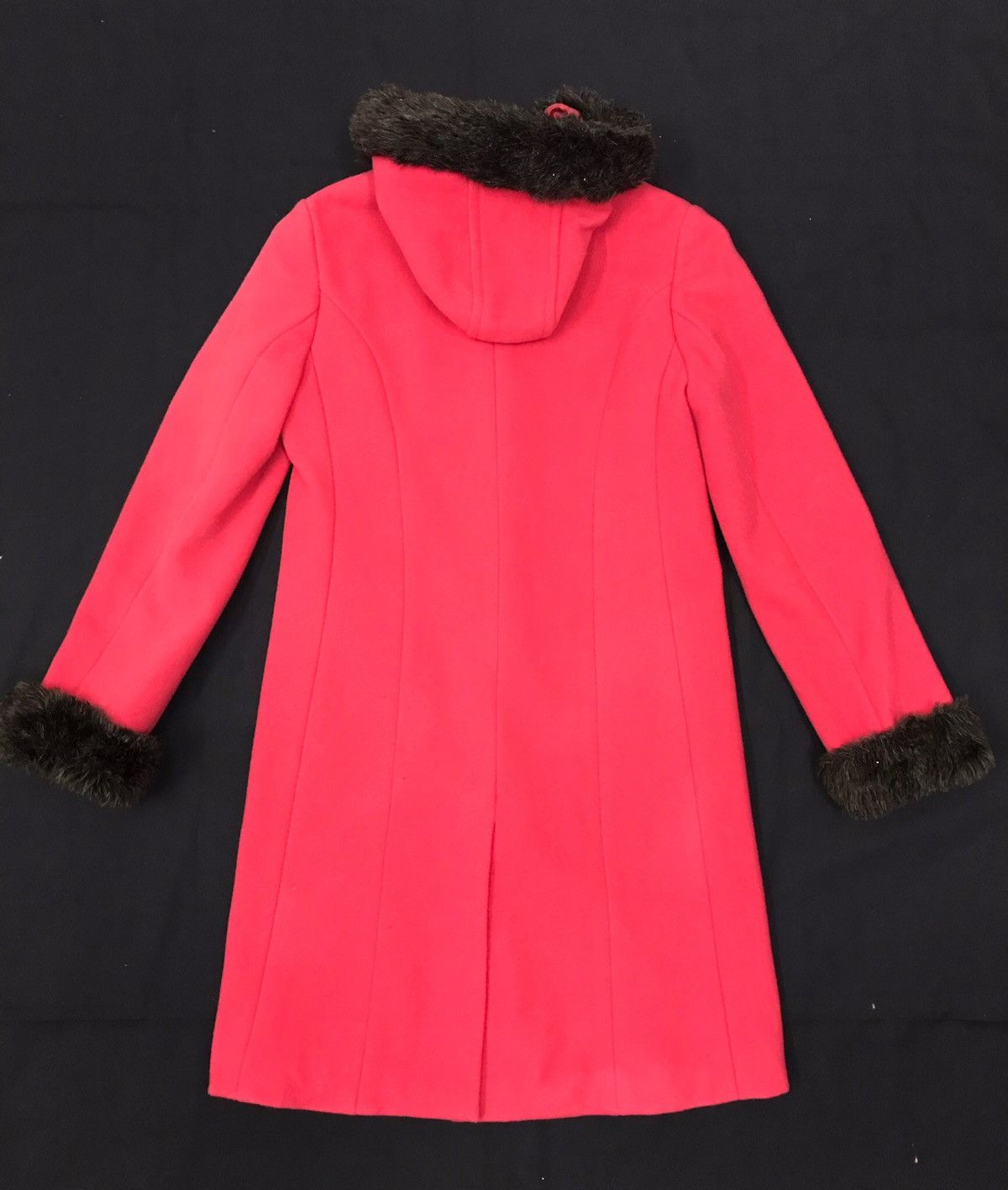 Japanese Brand 🔥Archival Japanese Brand Ined fur hooded wool trenchcoat.. Size US S / EU 44-46 / 1 - 7 Thumbnail