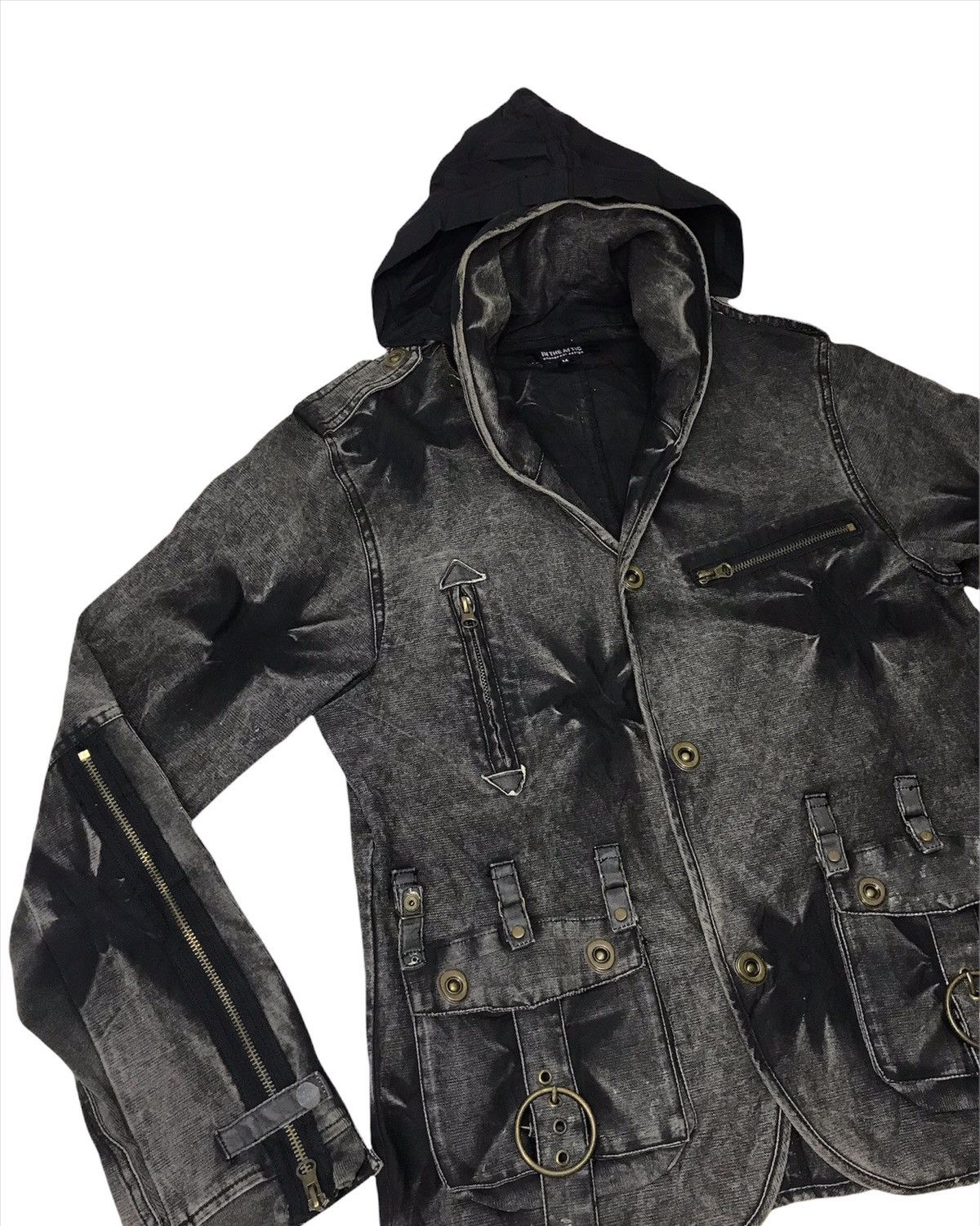 In The Attic 🔥In The Attic Tactical/Parachute Acid Wash Hoodie Jacket Size US S / EU 44-46 / 1 - 3 Thumbnail