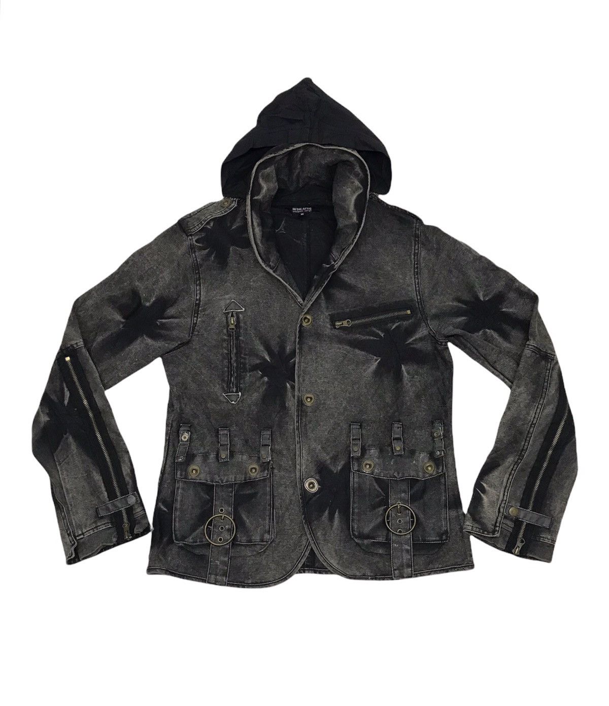 In The Attic 🔥In The Attic Tactical/Parachute Acid Wash Hoodie Jacket Size US S / EU 44-46 / 1 - 1 Thumbnail