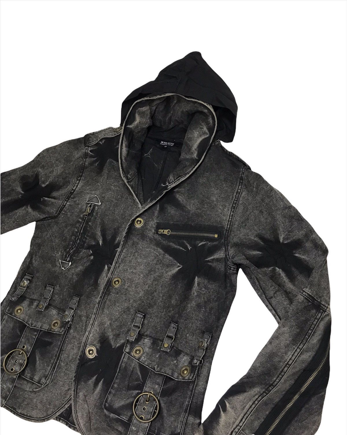 In The Attic 🔥In The Attic Tactical/Parachute Acid Wash Hoodie Jacket Size US S / EU 44-46 / 1 - 4 Thumbnail