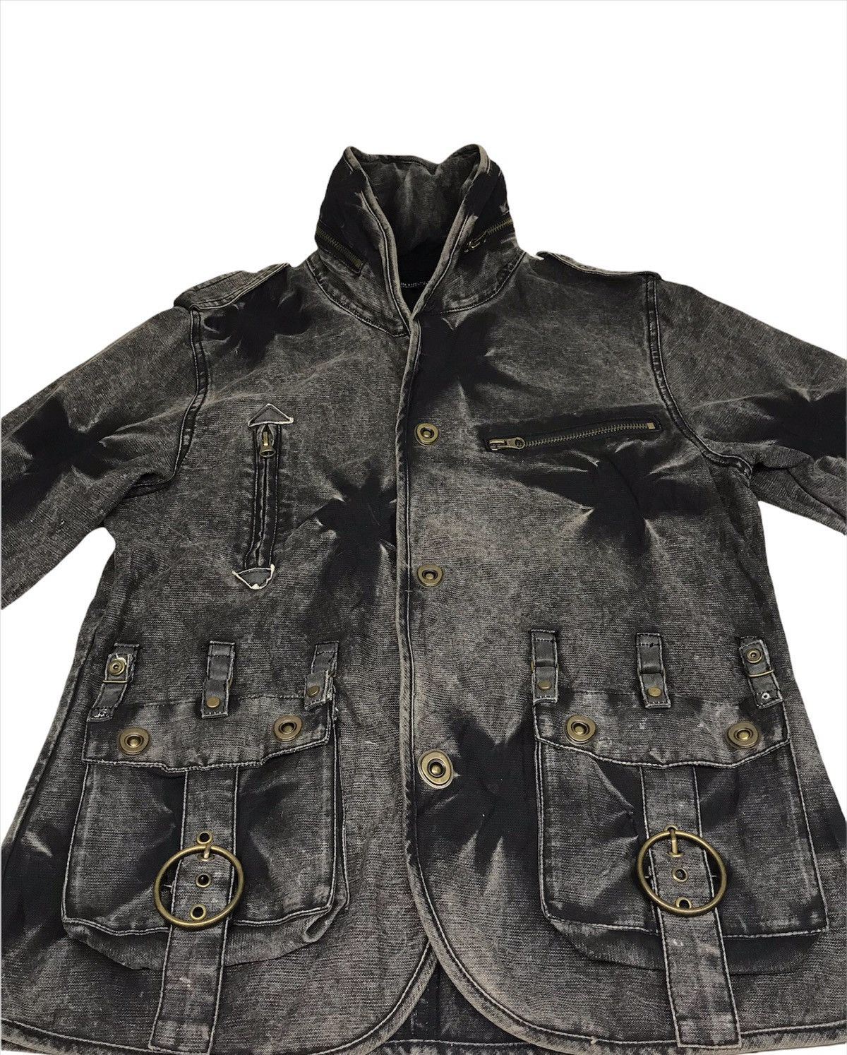 In The Attic 🔥In The Attic Tactical/Parachute Acid Wash Hoodie Jacket Size US S / EU 44-46 / 1 - 6 Thumbnail