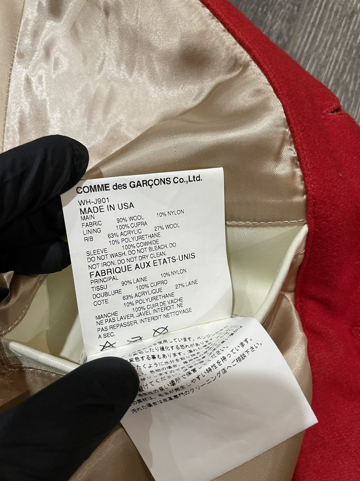 Comme des Garcons Vintage Comme des garcons Junya Watanabe Leather Jacket Size US M / EU 48-50 / 2 - 9 Thumbnail