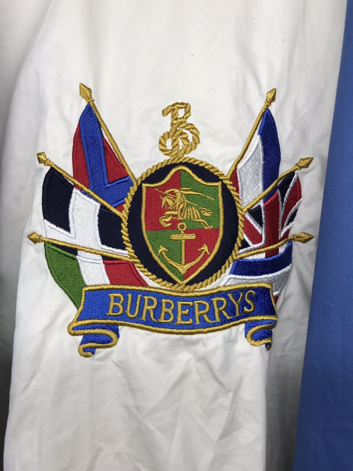 Burberry Heat🔥🔥Luxurious Burberrys Embroidered White Trenchcoat Size US L / EU 52-54 / 3 - 6 Thumbnail