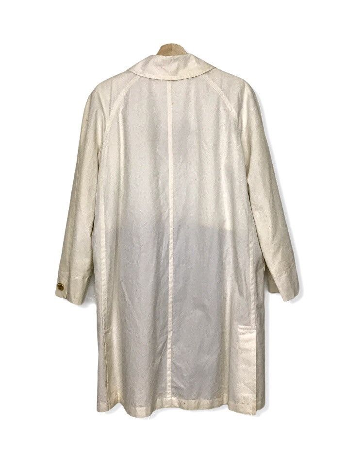 Burberry Heat🔥🔥Luxurious Burberrys Embroidered White Trenchcoat Size US L / EU 52-54 / 3 - 5 Thumbnail