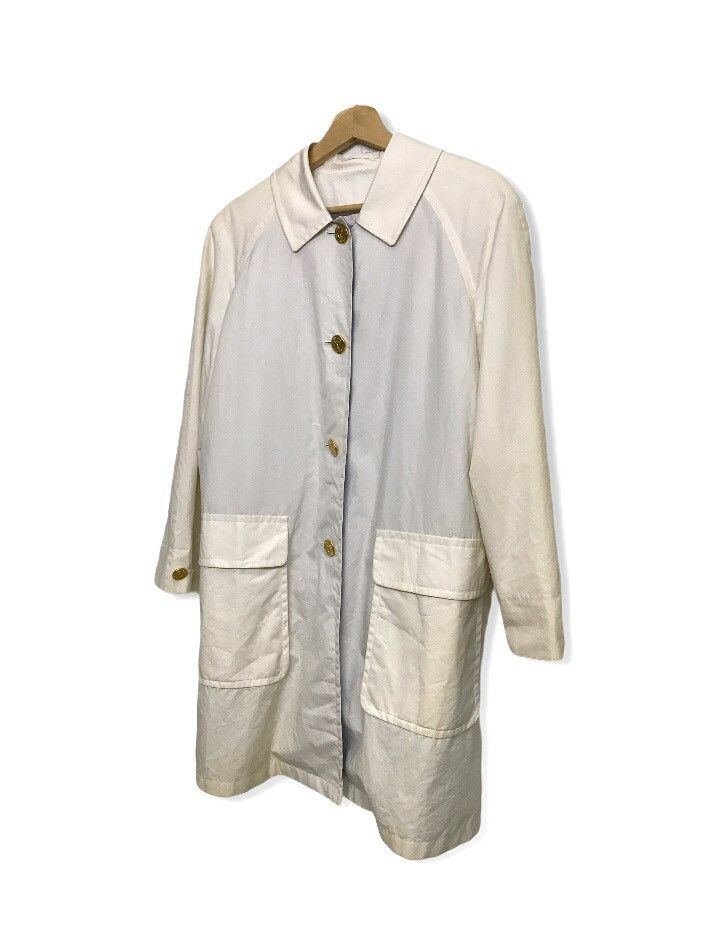 Burberry Heat🔥🔥Luxurious Burberrys Embroidered White Trenchcoat Size US L / EU 52-54 / 3 - 4 Thumbnail