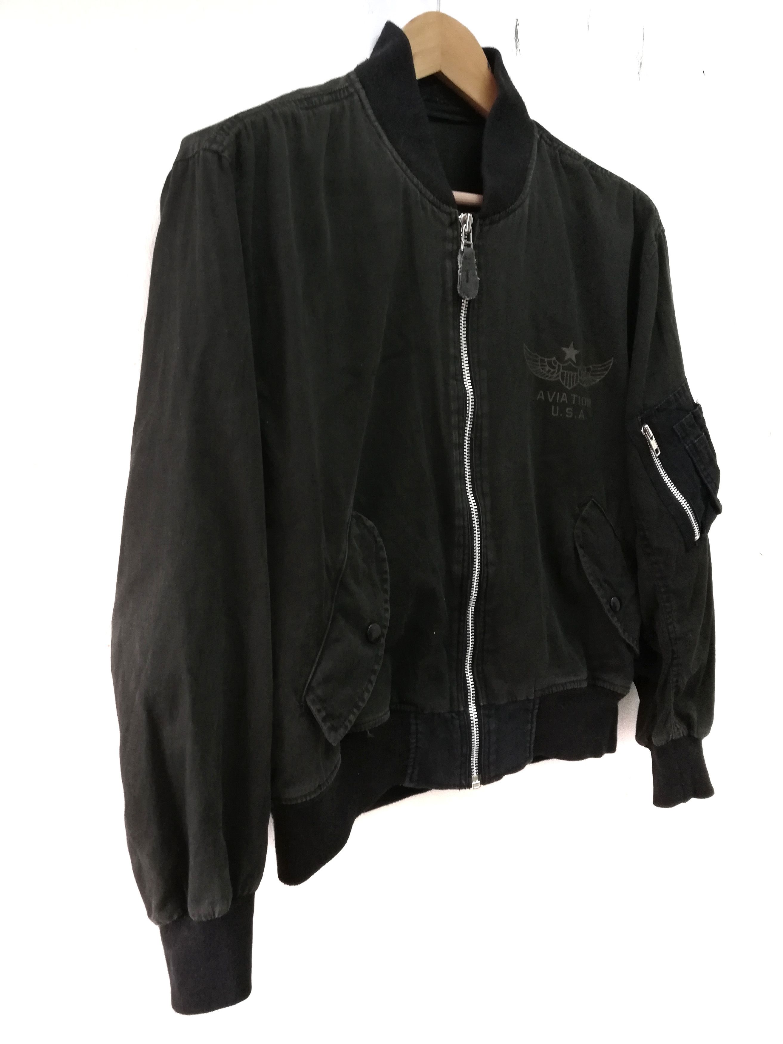 Vintage MA 1 The Ghost Squadron Airforce Fighters flying jacket Size US M / EU 48-50 / 2 - 2 Thumbnail