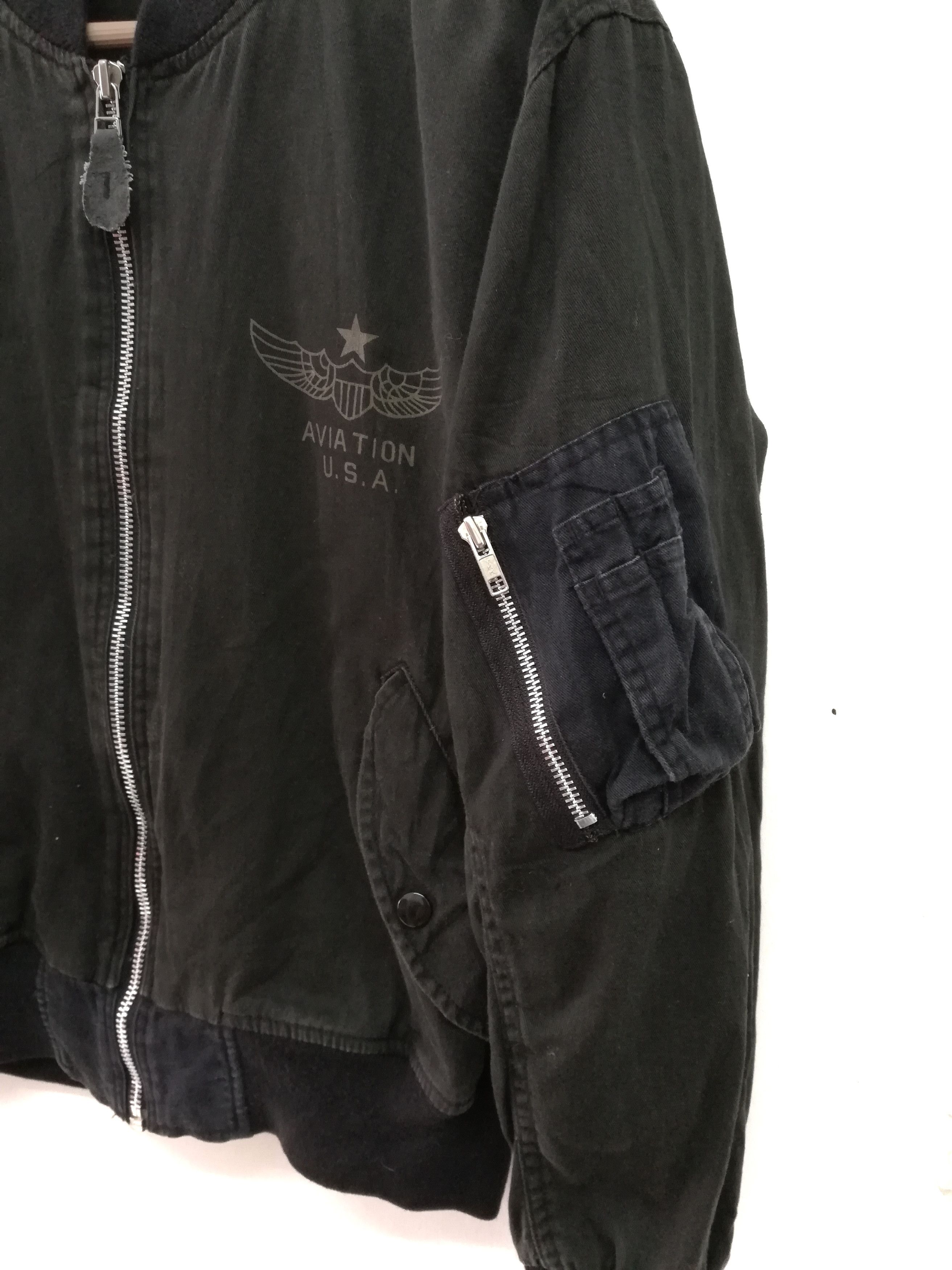 Vintage MA 1 The Ghost Squadron Airforce Fighters flying jacket Size US M / EU 48-50 / 2 - 3 Thumbnail