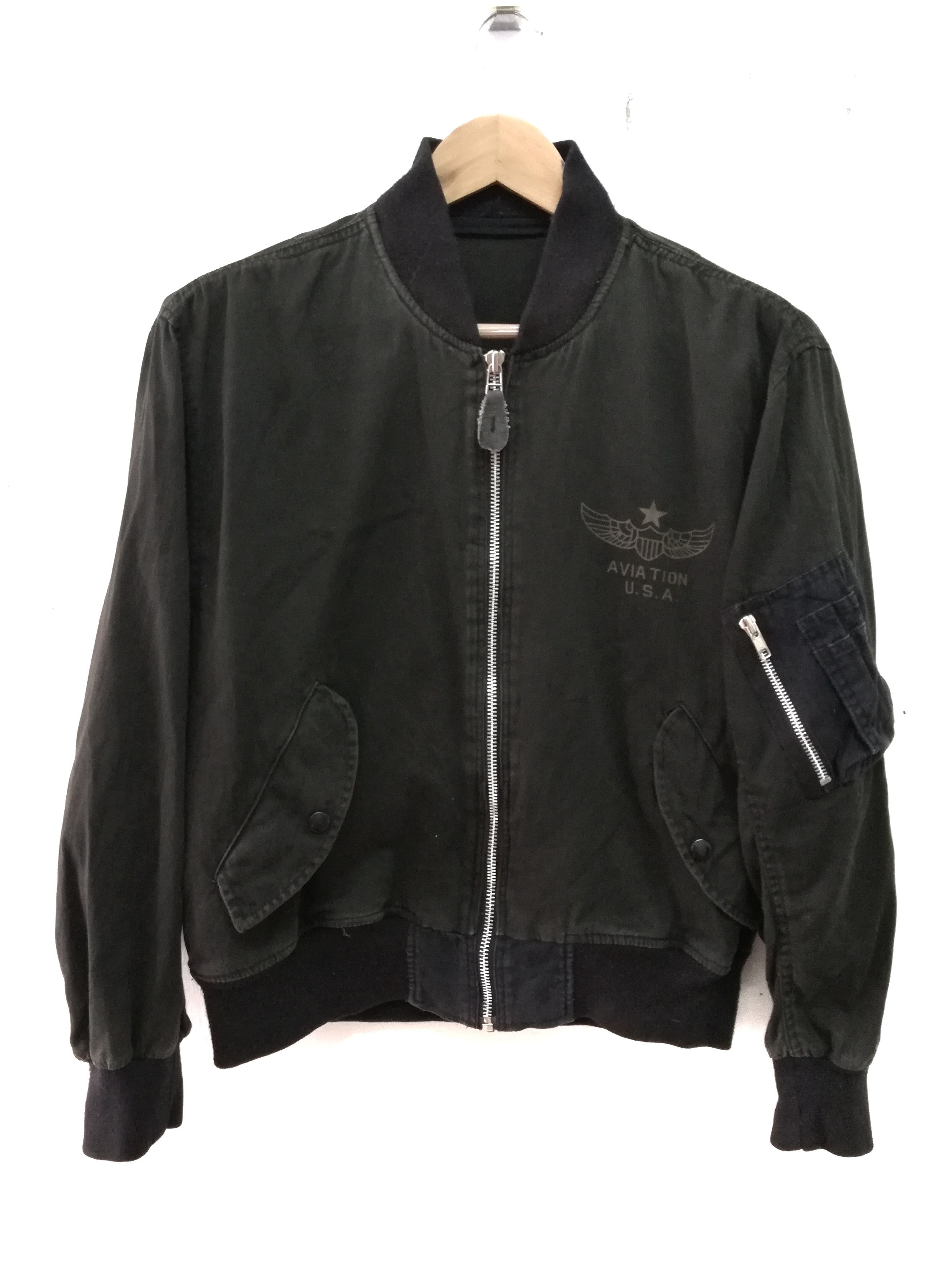 Vintage MA 1 The Ghost Squadron Airforce Fighters flying jacket Size US M / EU 48-50 / 2 - 4 Thumbnail