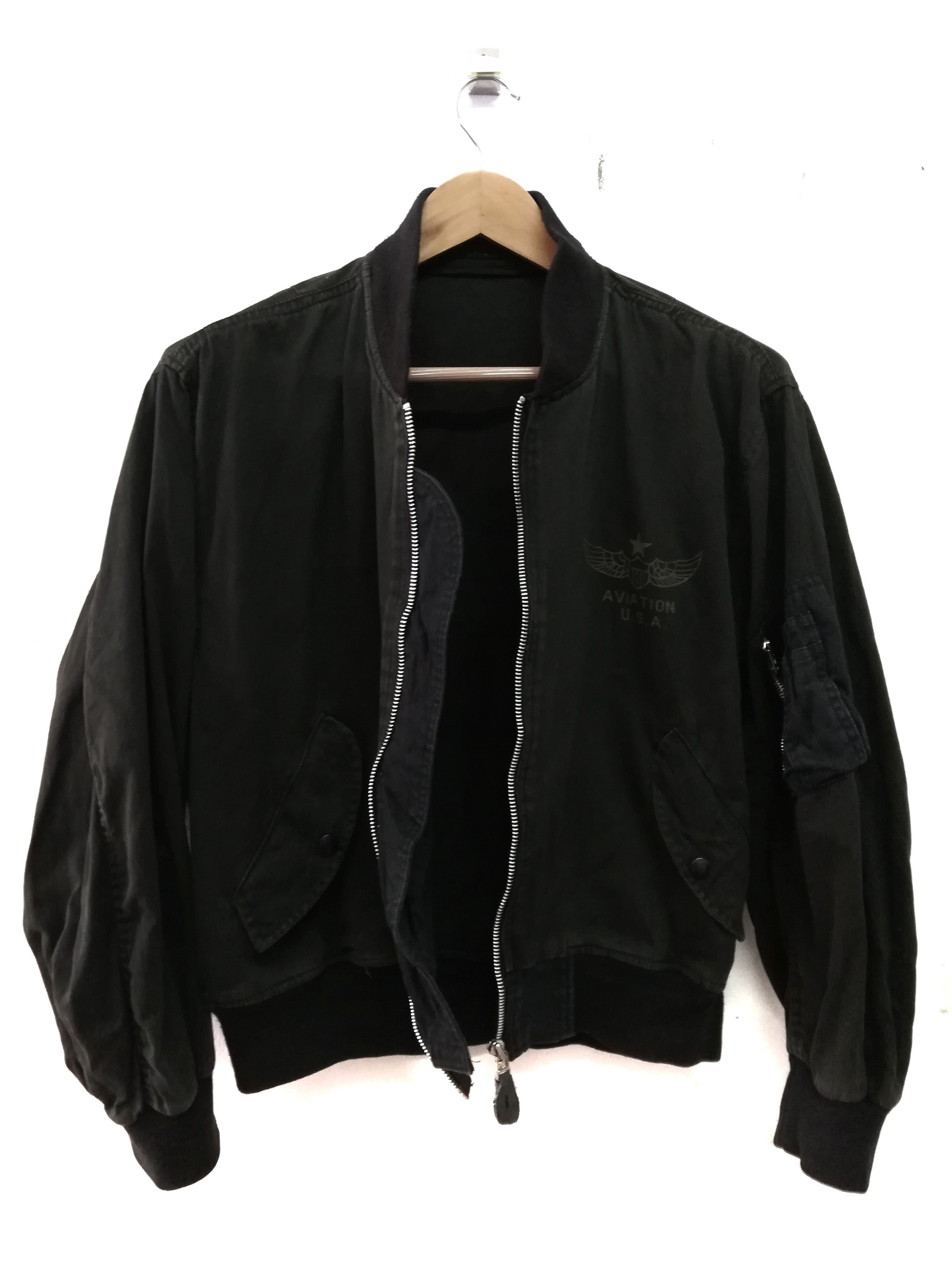 Vintage MA 1 The Ghost Squadron Airforce Fighters flying jacket Size US M / EU 48-50 / 2 - 5 Thumbnail
