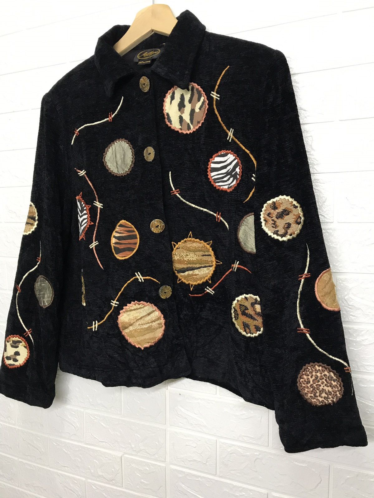 Art Comes First × Designer Allure Embroidered Art Corduroy Casual Jacket Size US S / EU 44-46 / 1 - 3 Thumbnail