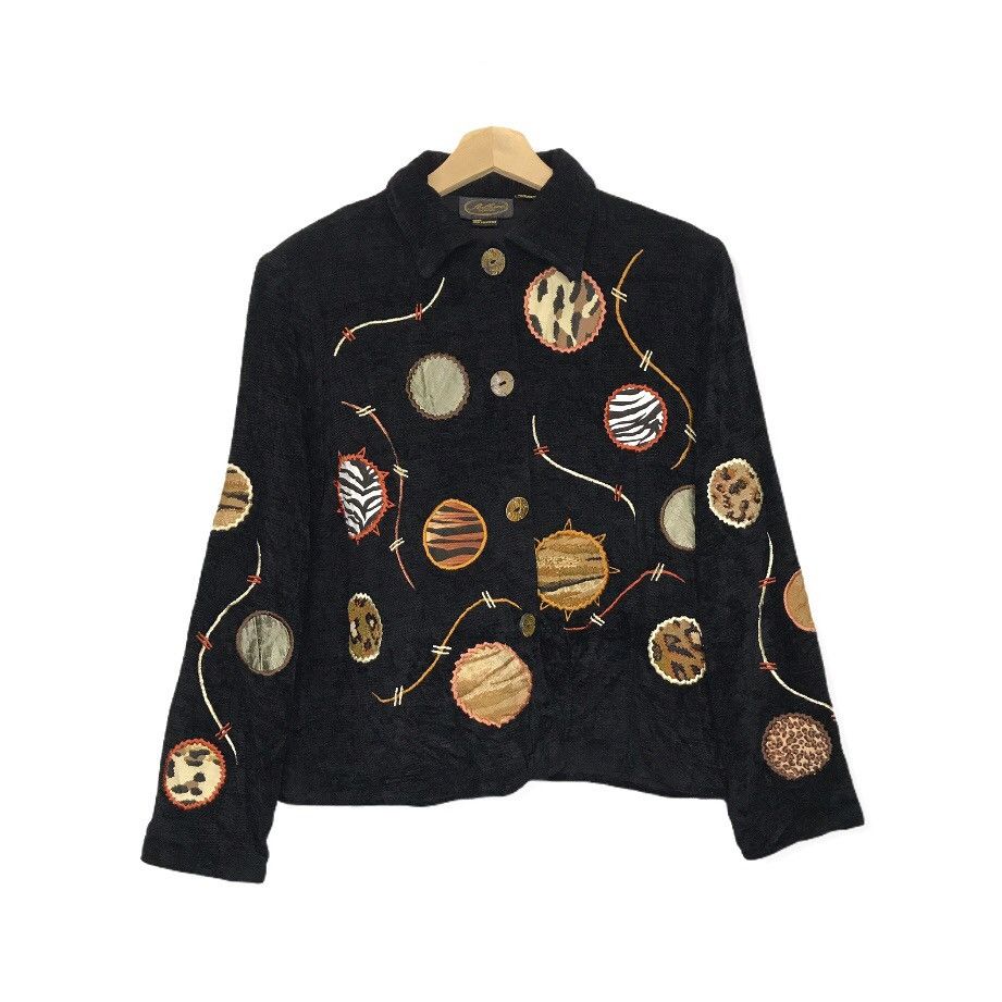 Art Comes First × Designer Allure Embroidered Art Corduroy Casual Jacket Size US S / EU 44-46 / 1 - 1 Thumbnail