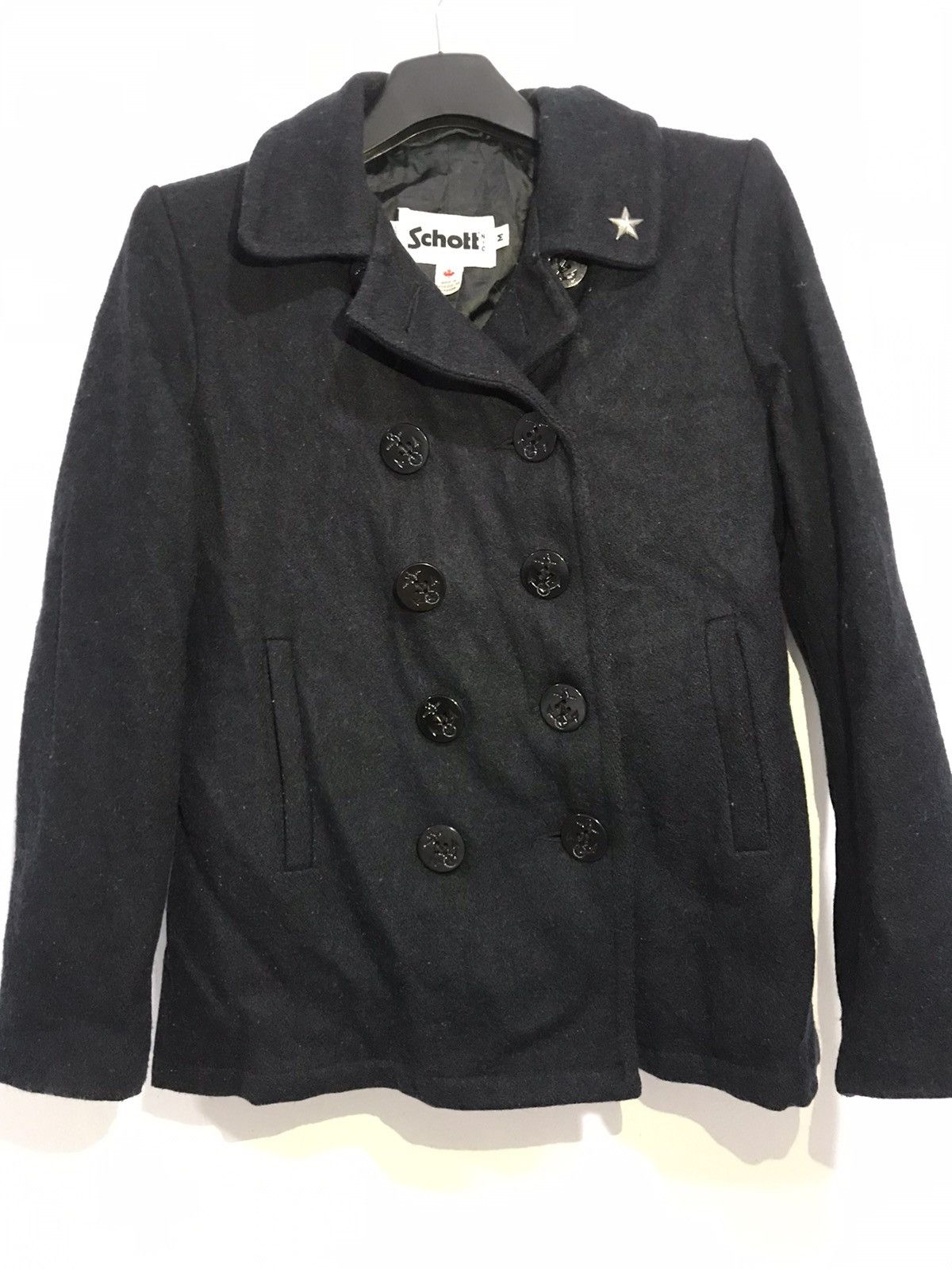 Schott Schott NYC Wool Coat Size US M / EU 48-50 / 2 - 1 Thumbnail