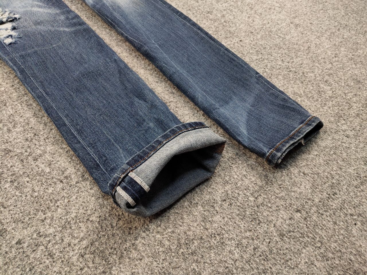 Just Cavalli Just Cavalli Exclusive Designer Distressed Blue Denim Jeans Size US 34 / EU 50 - 9 Thumbnail