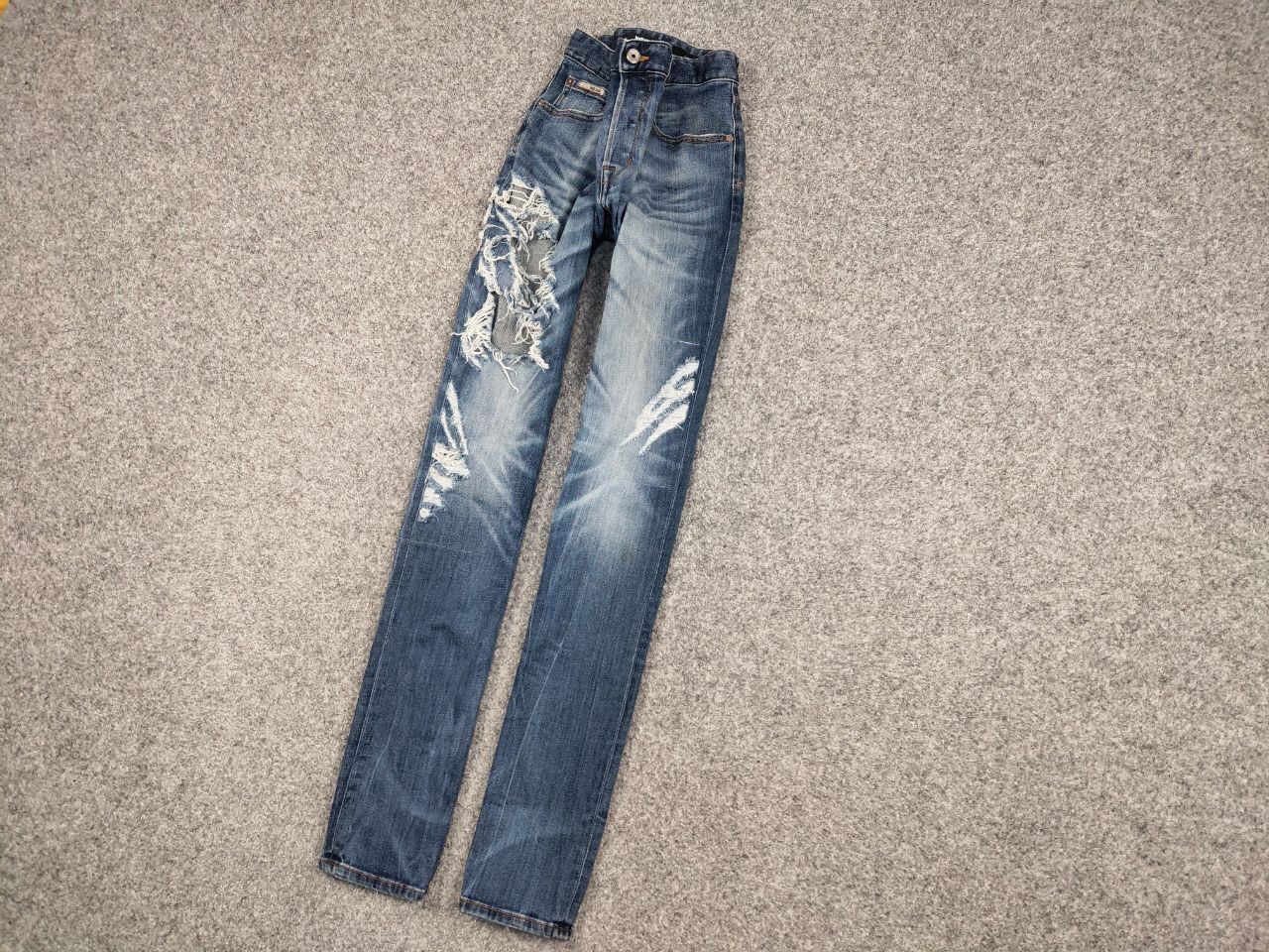 Just Cavalli Just Cavalli Exclusive Designer Distressed Blue Denim Jeans Size US 34 / EU 50 - 3 Thumbnail