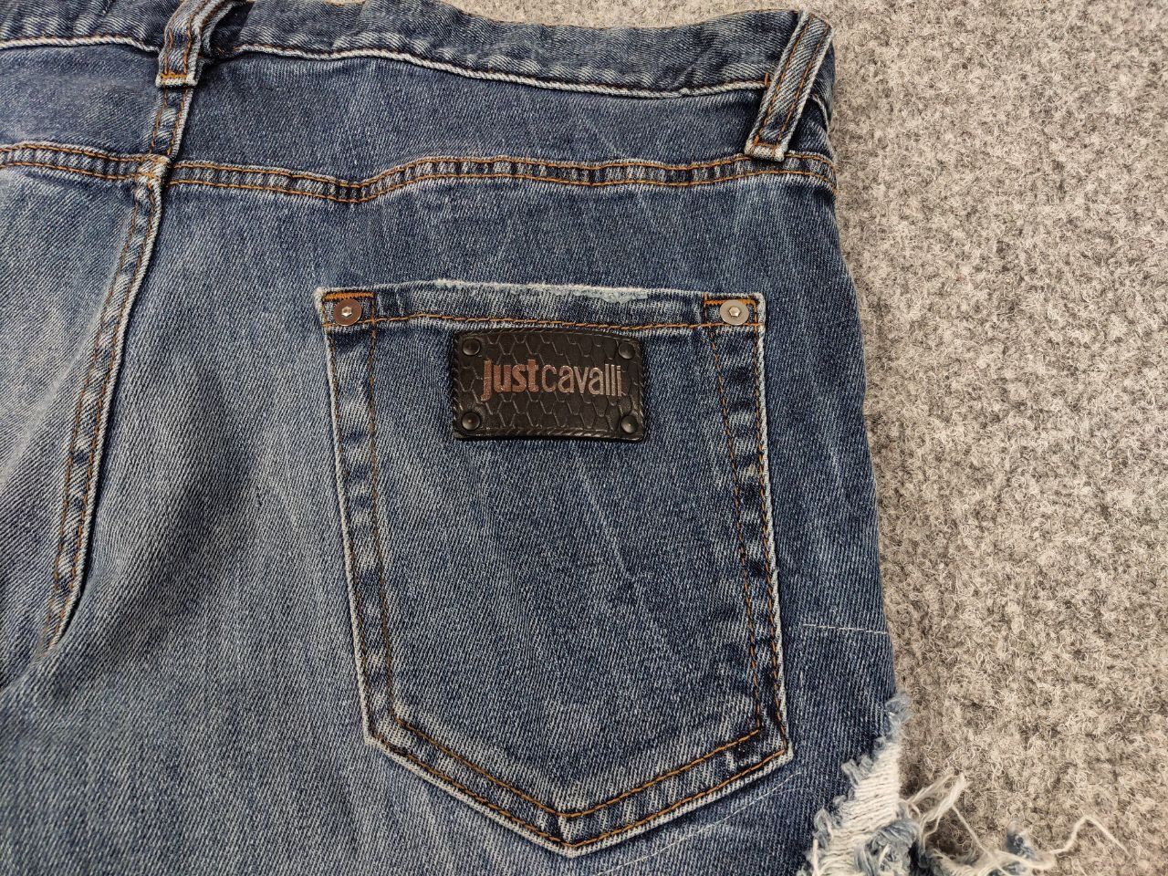 Just Cavalli Just Cavalli Exclusive Designer Distressed Blue Denim Jeans Size US 34 / EU 50 - 16 Thumbnail