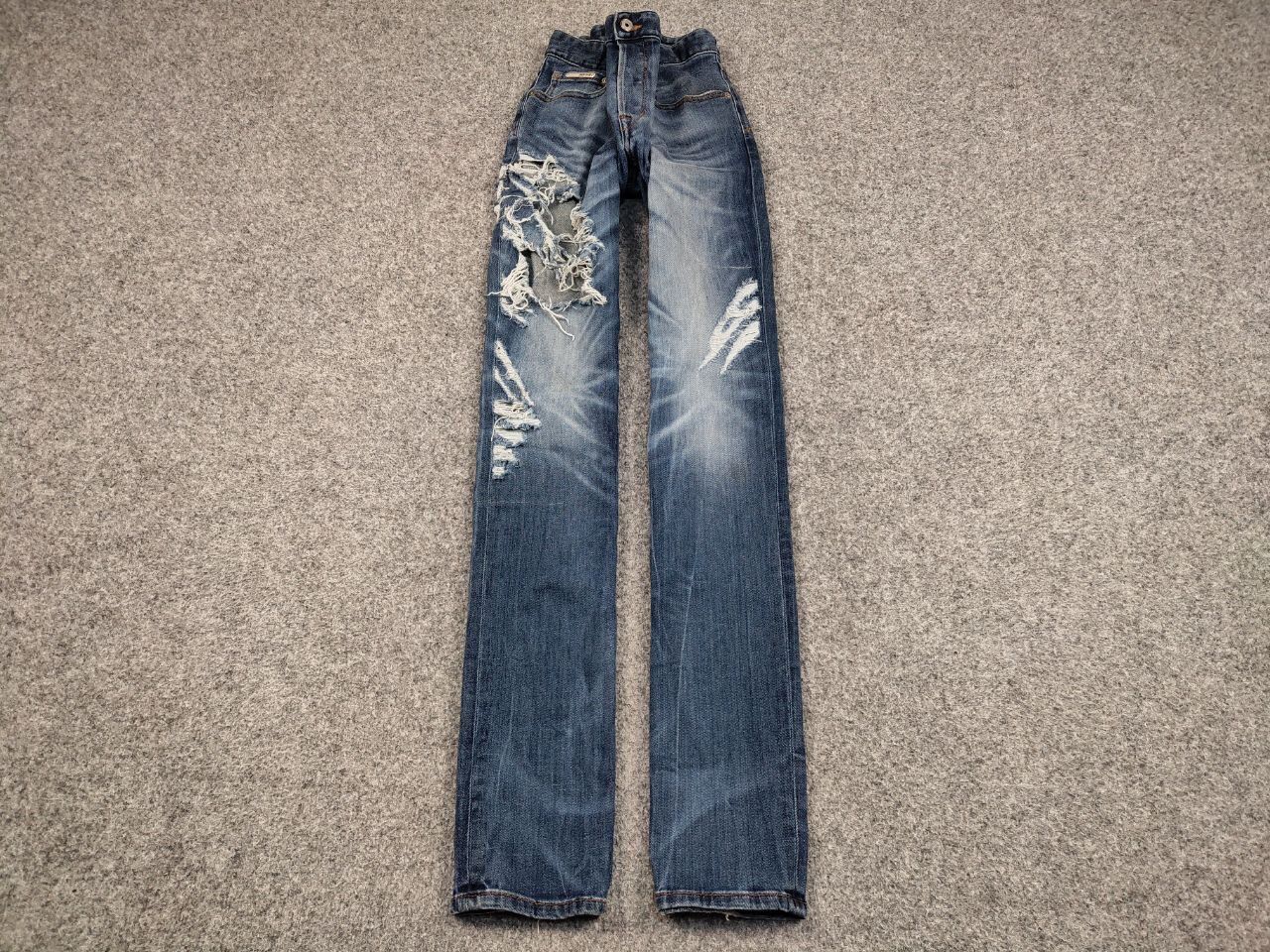 Just Cavalli Just Cavalli Exclusive Designer Distressed Blue Denim Jeans Size US 34 / EU 50 - 2 Thumbnail