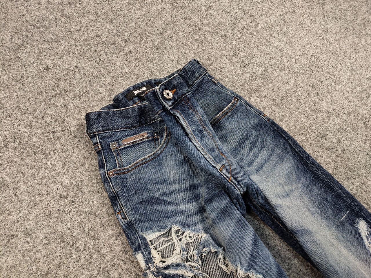 Just Cavalli Just Cavalli Exclusive Designer Distressed Blue Denim Jeans Size US 34 / EU 50 - 11 Thumbnail