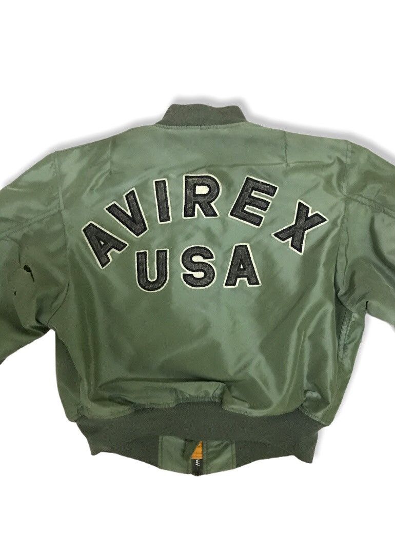 Avirex 🔥Avirex Spell Out Ma-1 Flight Bomber Jacket Size US M / EU 48-50 / 2 - 1 Thumbnail