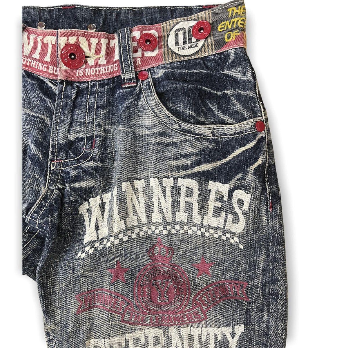 Japanese Brand CUSTOM DISTRESSED JAPAN DENIM JEANS PUNK STYLE Size US 32 / EU 48 - 9 Thumbnail