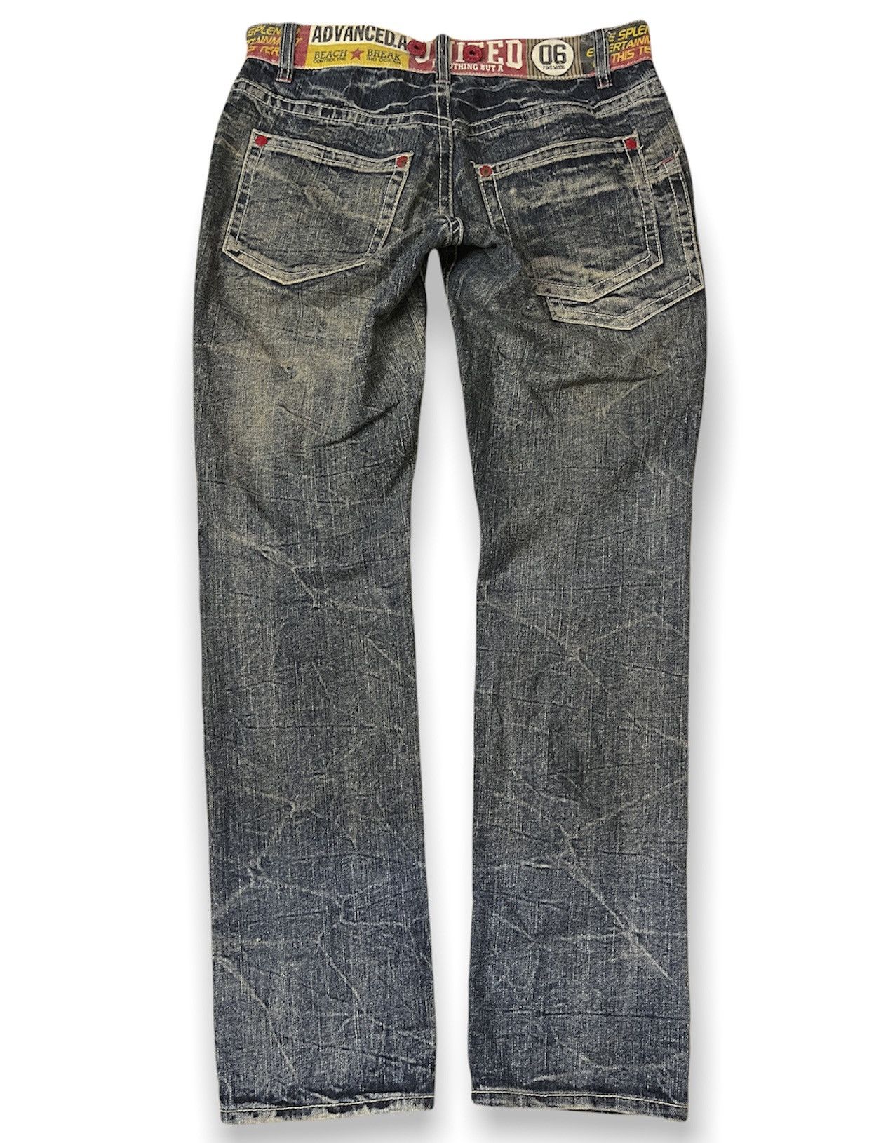 Japanese Brand CUSTOM DISTRESSED JAPAN DENIM JEANS PUNK STYLE Size US 32 / EU 48 - 14 Thumbnail