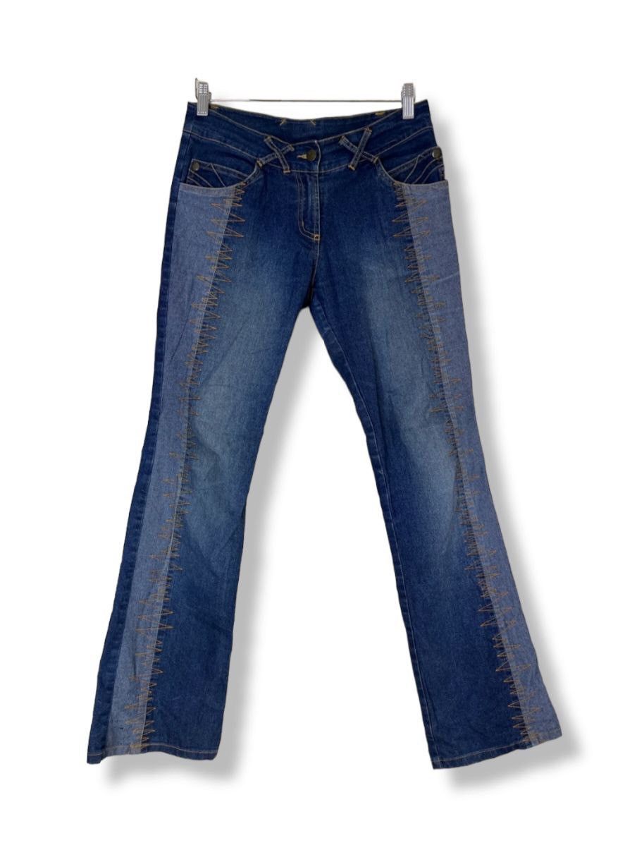 image of Avant Garde x Vintage East India Company Denim Flare Jeans in Blue, Men's (Size 29)