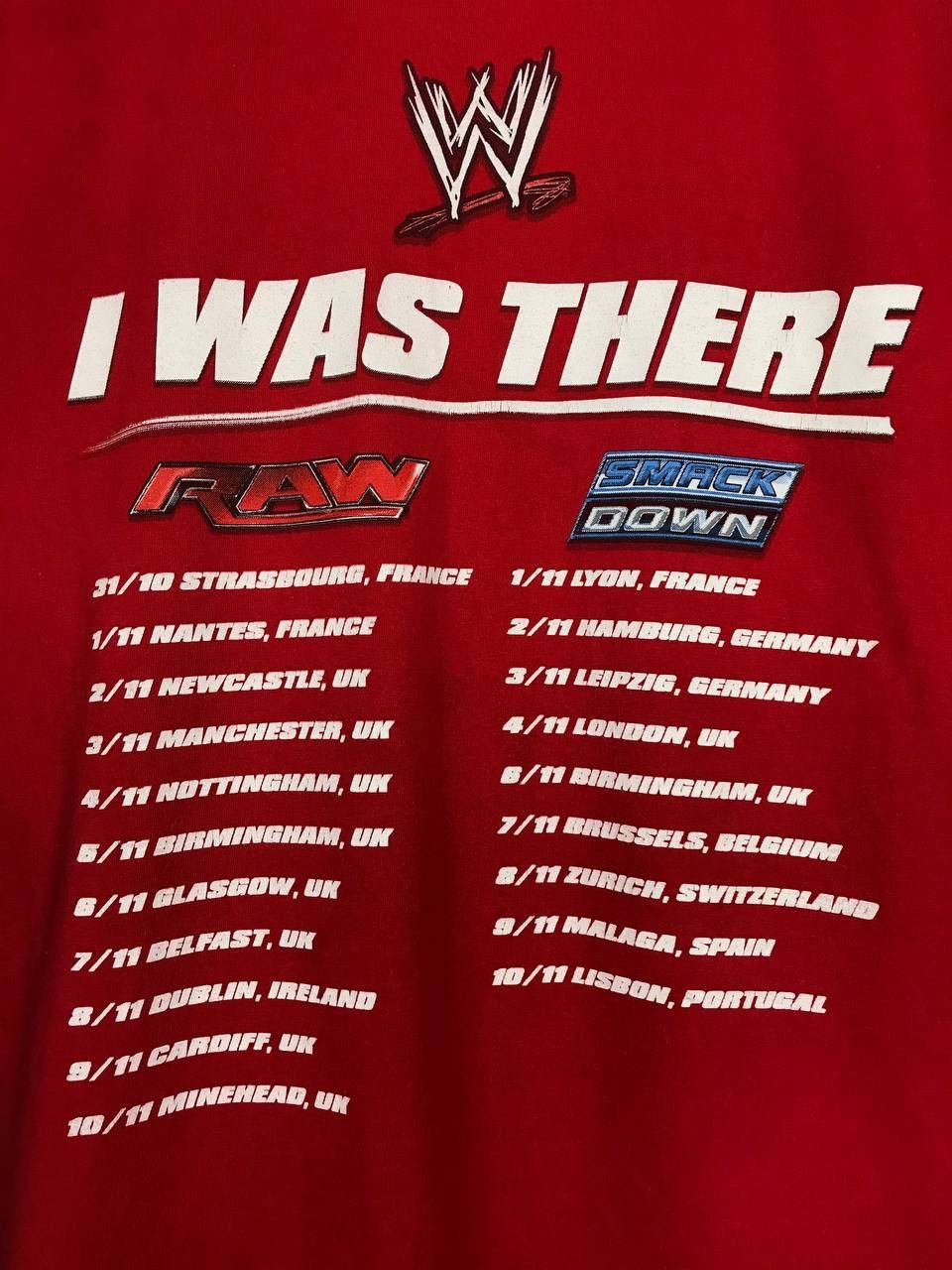 Band Tees WWE WWF vintage wrestling 2012 tour tee Size US M / EU 48-50 / 2 - 7 Thumbnail