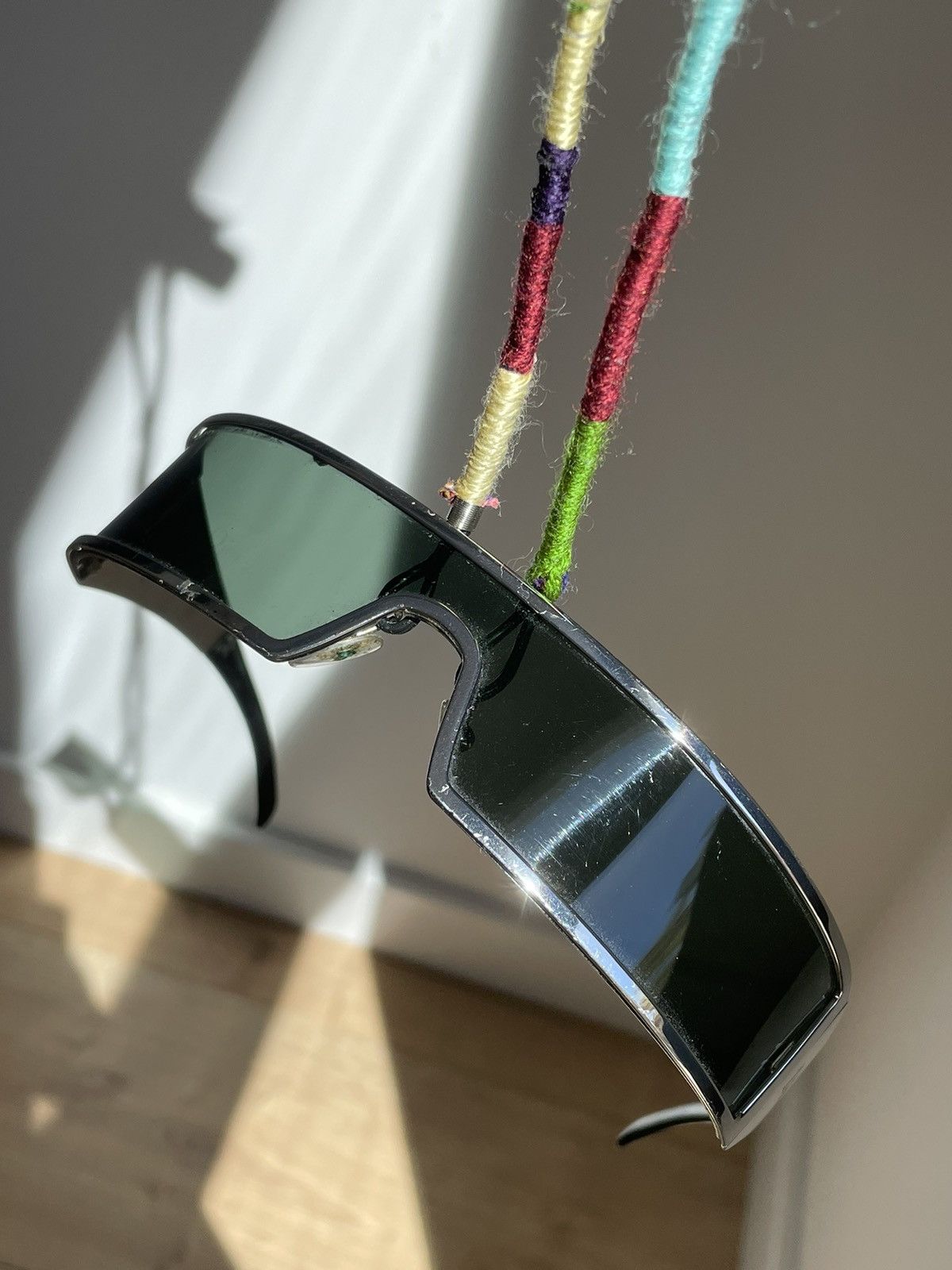 Dior Dior Sunglasses Punk SS 2003 Mask Metal Sport Vintage Y2K Size ONE SIZE - 2 Thumbnail