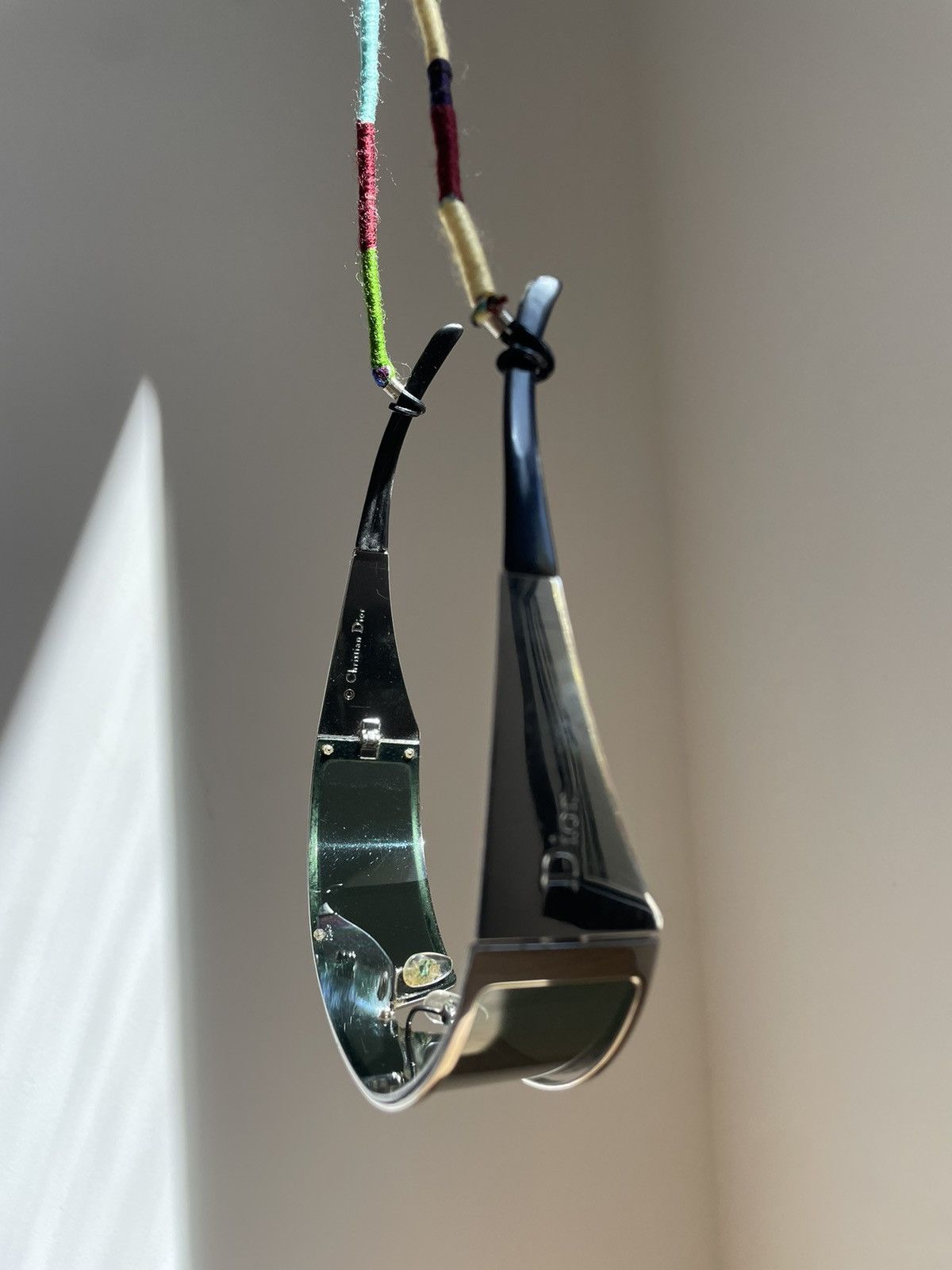 Dior Dior Sunglasses Punk SS 2003 Mask Metal Sport Vintage Y2K Size ONE SIZE - 3 Thumbnail