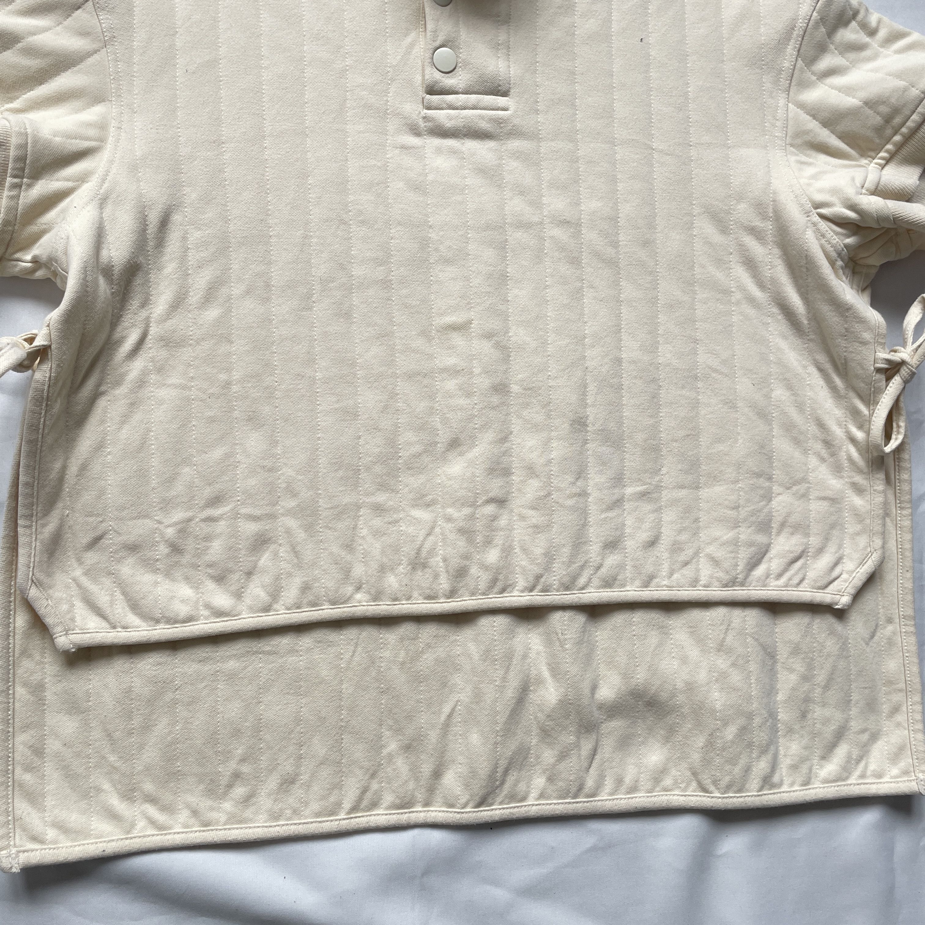 Craig Green Craig Green X Björn Borg Womens Cream Quilted Polo Shirt Size L / US 10 / IT 46 - 8 Thumbnail