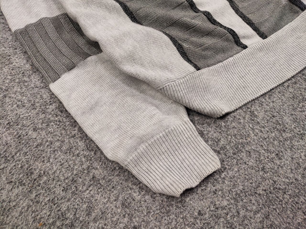 Carlo Colucci Vintage 90's Carlo Colucci Gray Japan Pattern Knit Sweater Size US L / EU 52-54 / 3 - 6 Thumbnail