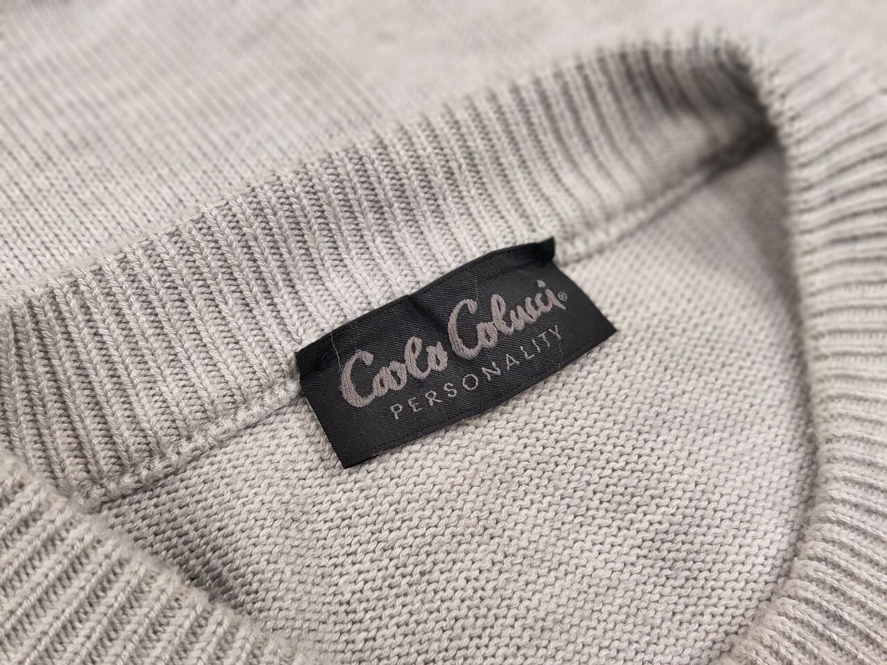 Carlo Colucci Vintage 90's Carlo Colucci Gray Japan Pattern Knit Sweater Size US L / EU 52-54 / 3 - 20 Thumbnail
