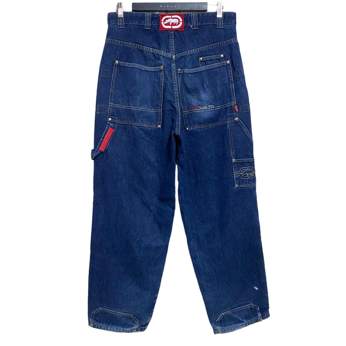 image of Ecko Unltd Denim Carpenter Baggy Pants in Blue, Men's (Size 34)