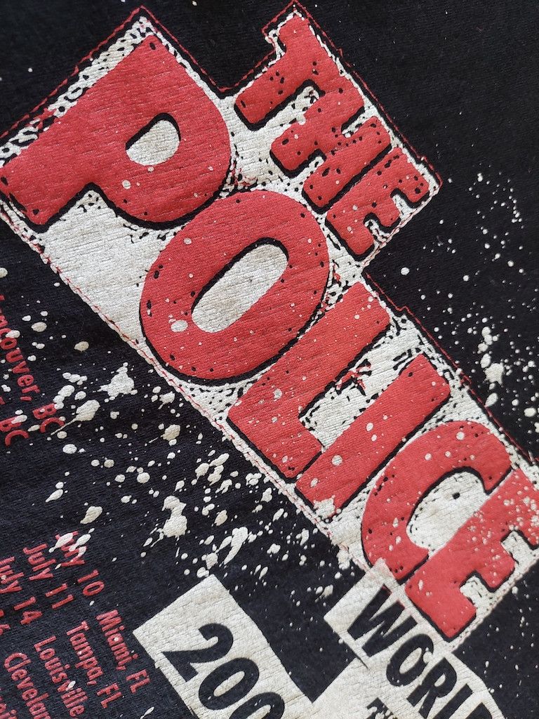 Band Tees VINTAGE THE POLICE TSHIRT WORLD CONCERT TOUR 2007 - 2008 Size US M / EU 48-50 / 2 - 8 Thumbnail