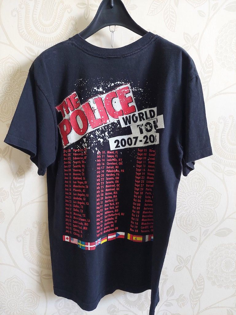 Band Tees VINTAGE THE POLICE TSHIRT WORLD CONCERT TOUR 2007 - 2008 Size US M / EU 48-50 / 2 - 13 Thumbnail