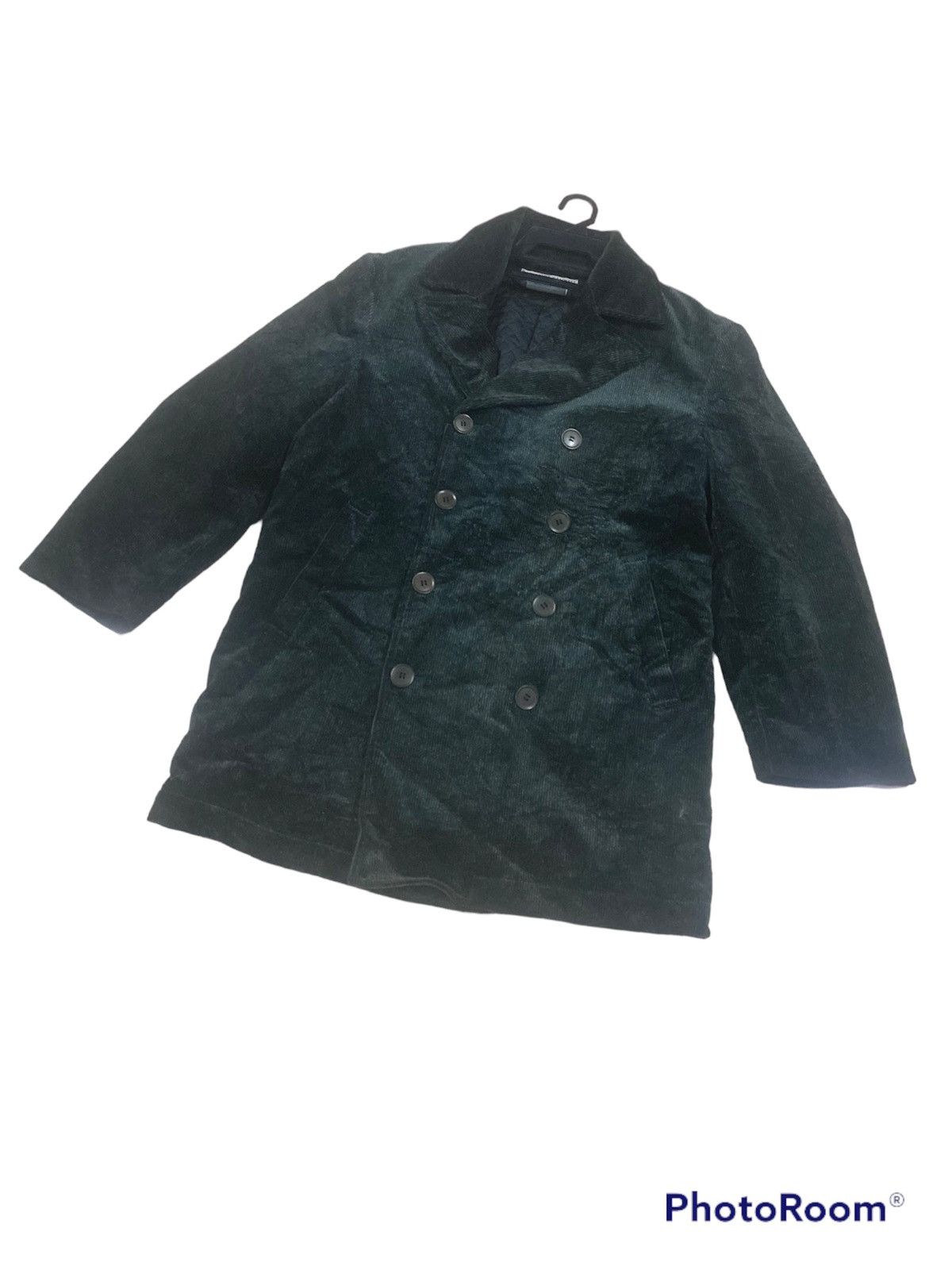 VINTAGE KATHERINE HAMNETT LONDON GREEN CORDUROY JACKET COAT