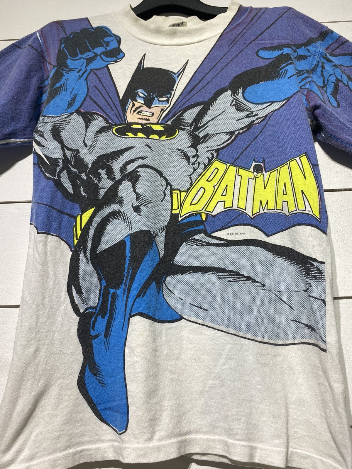 DC Comics × Vintage VINTAGE BATMAN FULLPRINT MOVIE DC 1989 Rare Size US S / EU 44-46 / 1 - 3 Thumbnail