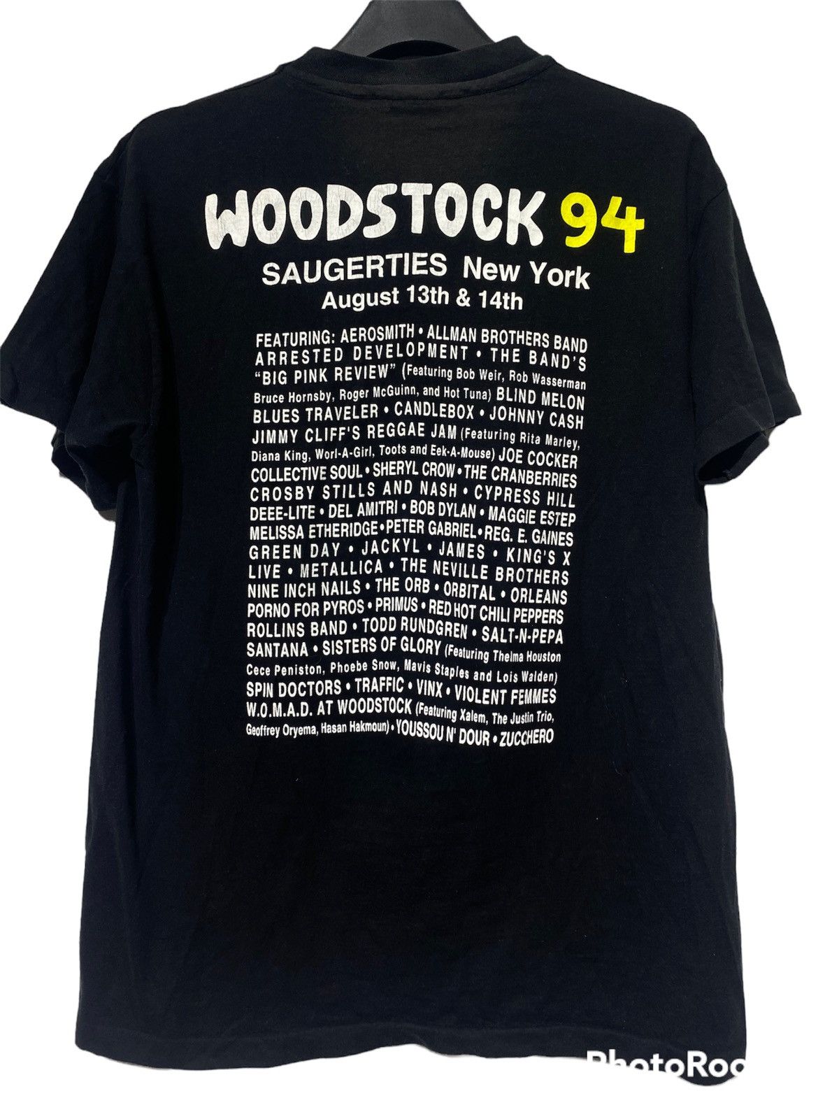 Band Tees × Vintage VINTAGE 1994 WOODSTOCK Saugerties peace and music shirt Size US L / EU 52-54 / 3 - 2 Thumbnail