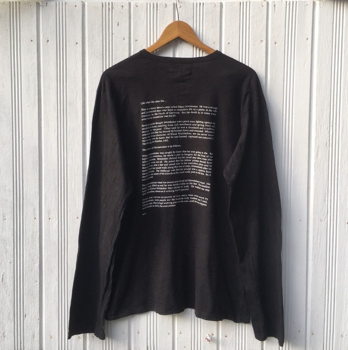 Designer × agnes b. Rare! Vintage Agnes B Douglas Gordon Tees Shirt Longsleeve Size US L / EU 52-54 / 3 - 6 Thumbnail