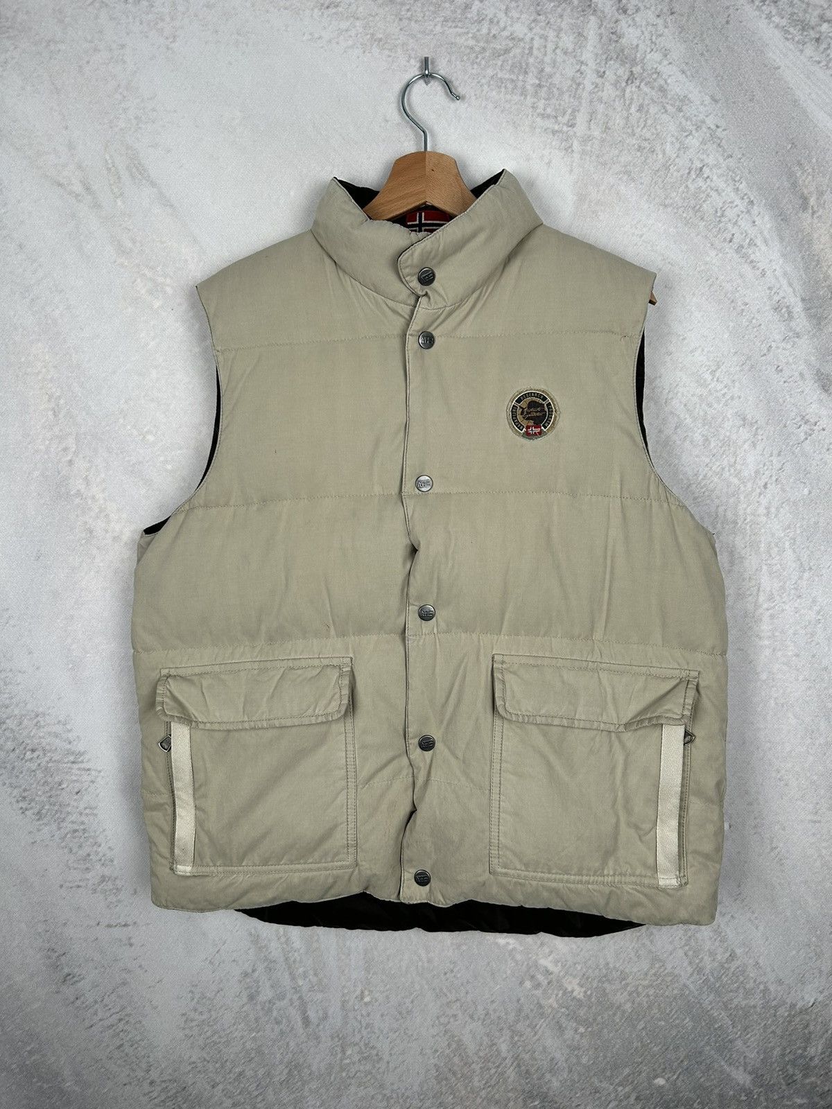 Napapijri Napapijri Puffer Vest Reversible Outdoor Streetwear Vintage Size US M / EU 48-50 / 2 - 1 Thumbnail