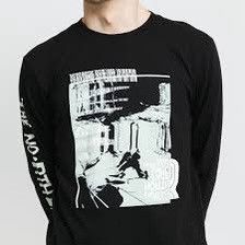 THE NORTH FACE WARPED TYPE GRAPHIC LONGSLEEVE TSHIRT