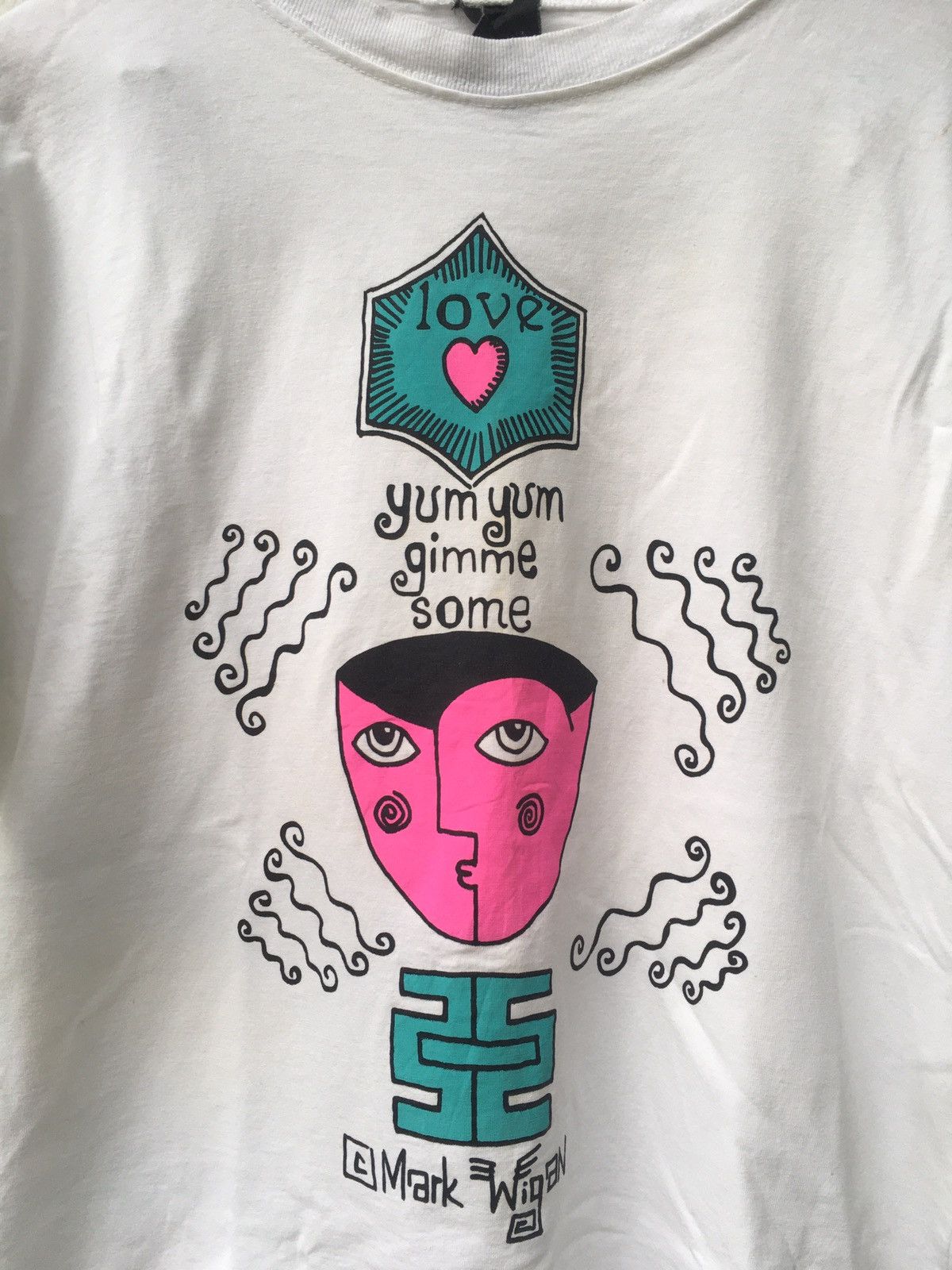Vintage Vintage Mark Wigan Britain Graphic Artists Tees Shirt Size US L / EU 52-54 / 3 - 4 Thumbnail