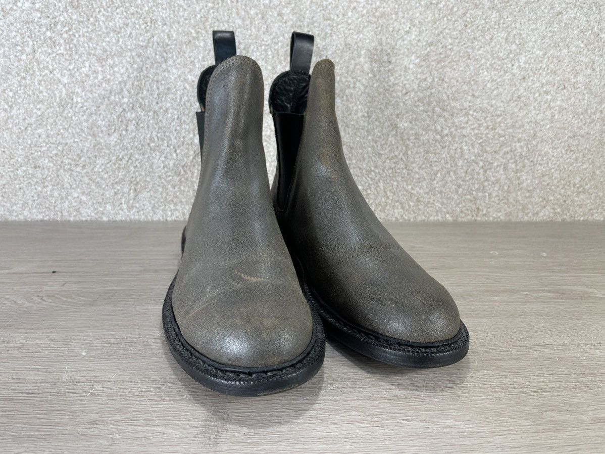 Rag & Bone Rag & Bone Gray/Black Leather Avant Garde Y2K Chelsea Boots Size US 9 / IT 39 - 3 Thumbnail