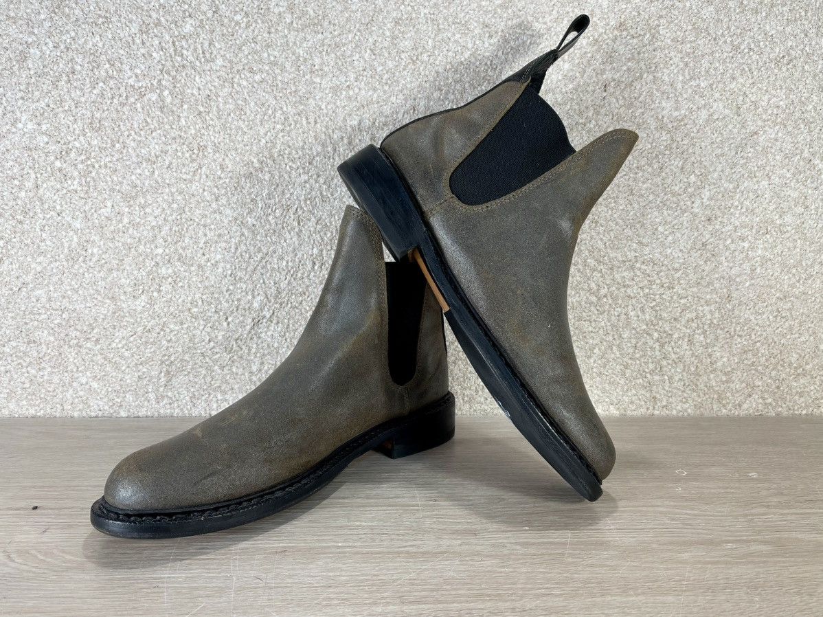 Rag & Bone Rag & Bone Gray/Black Leather Avant Garde Y2K Chelsea Boots Size US 9 / IT 39 - 6 Thumbnail